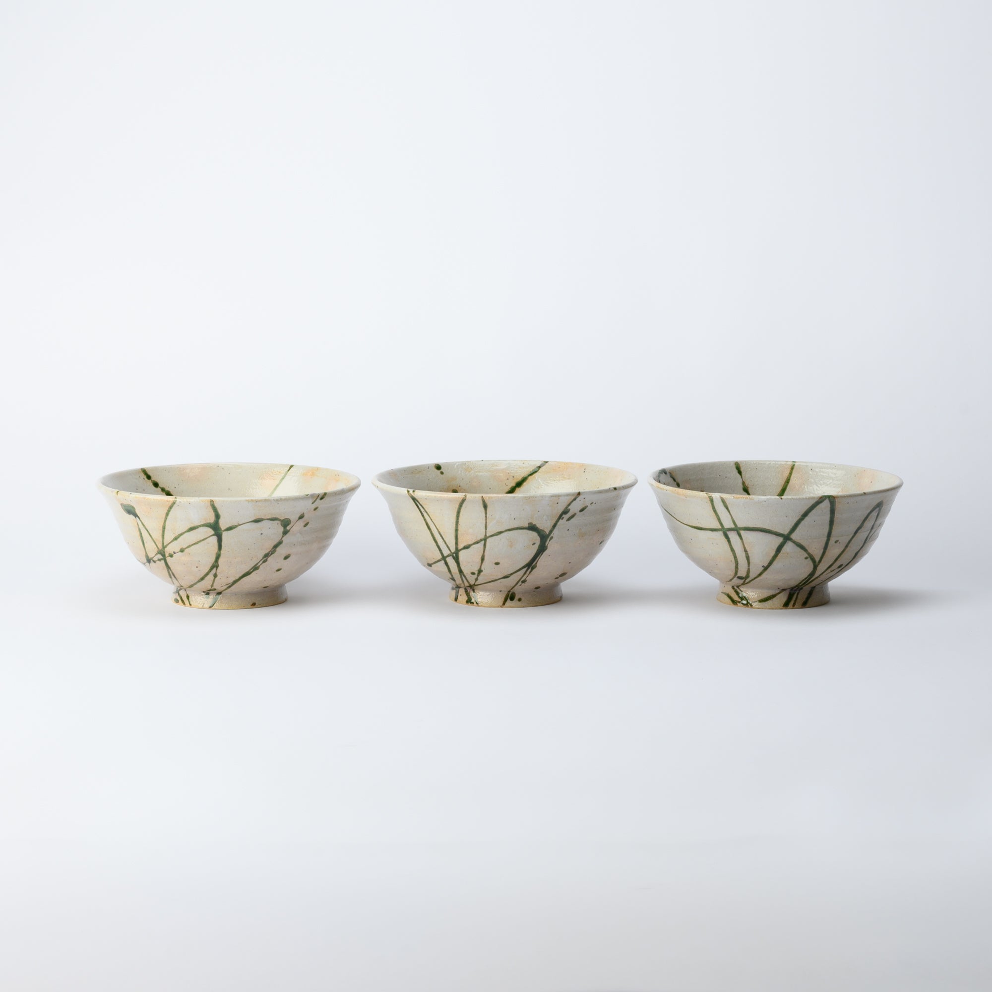 Musashi Kiln Water Plant Mino Ware Ramen Bowl M - MUSUBI KILN - Quality Japanese Tableware and Gift