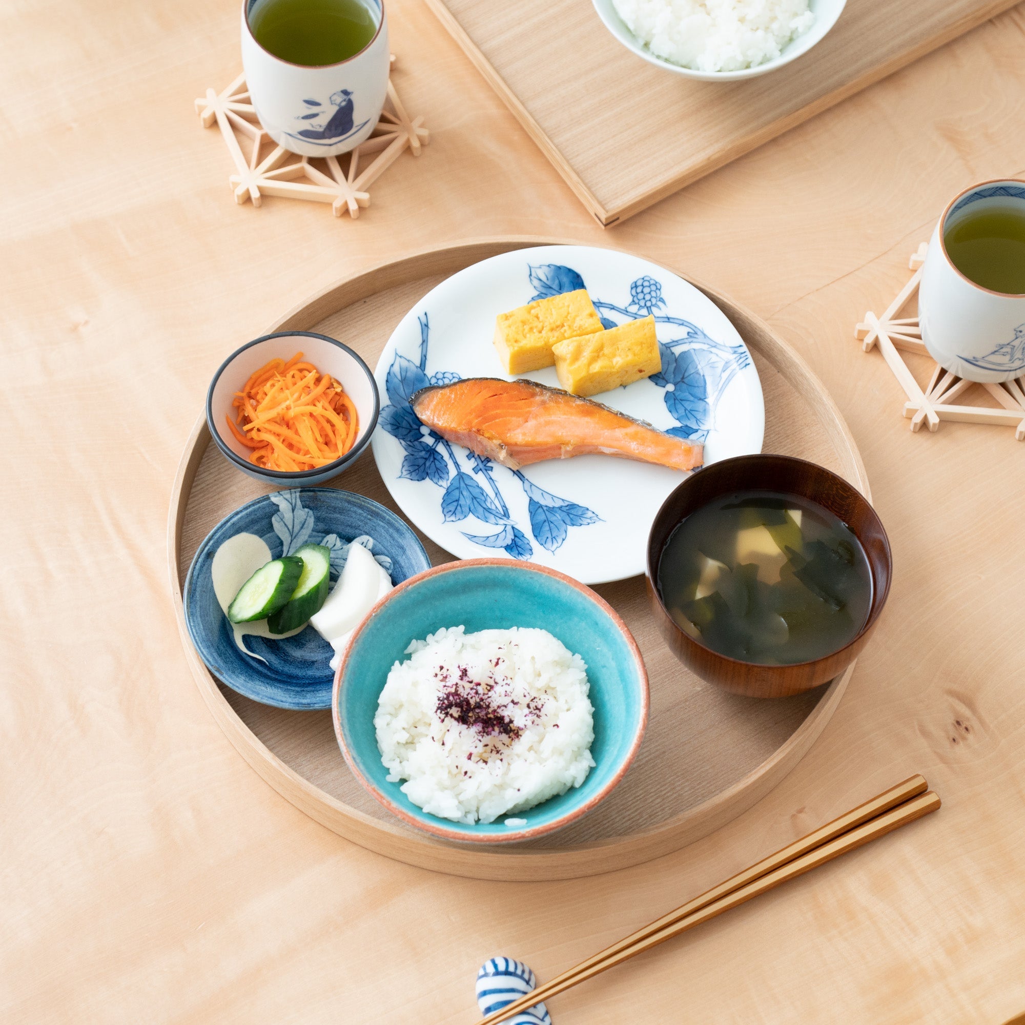 Musubi Mono Graceful Garden Dinnerware Set - MUSUBI KILN - Quality Japanese Tableware and Gift