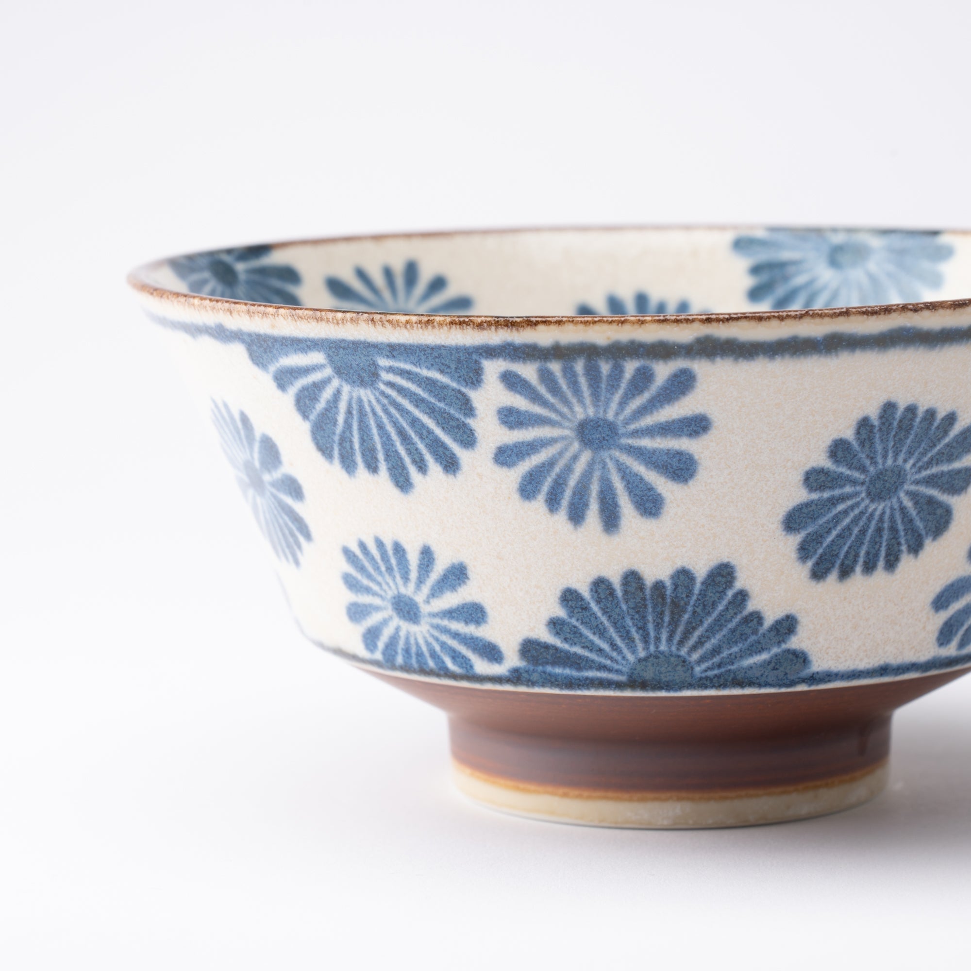 Nanpu Flower Mino Ware Donburi Bowl M - MUSUBI KILN - Quality Japanese Tableware and Gift
