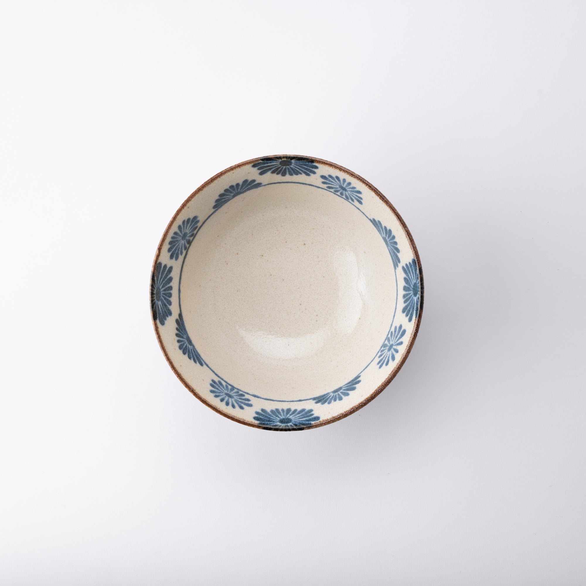 Nanpu Flower Mino Ware Donburi Bowl M - MUSUBI KILN - Quality Japanese Tableware and Gift