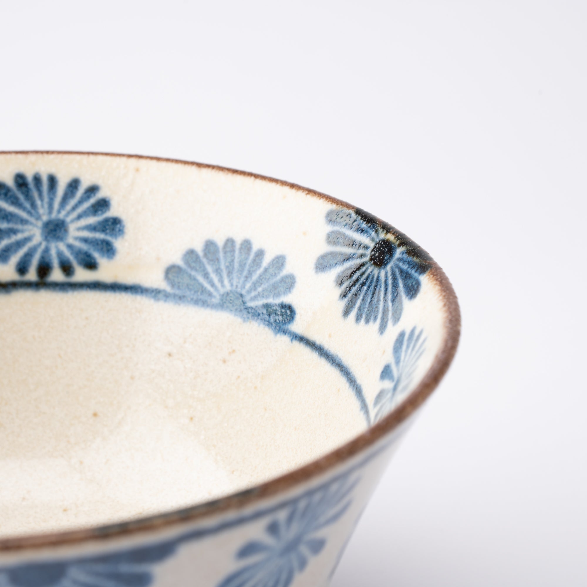 Nanpu Flower Mino Ware Donburi Bowl M - MUSUBI KILN - Quality Japanese Tableware and Gift