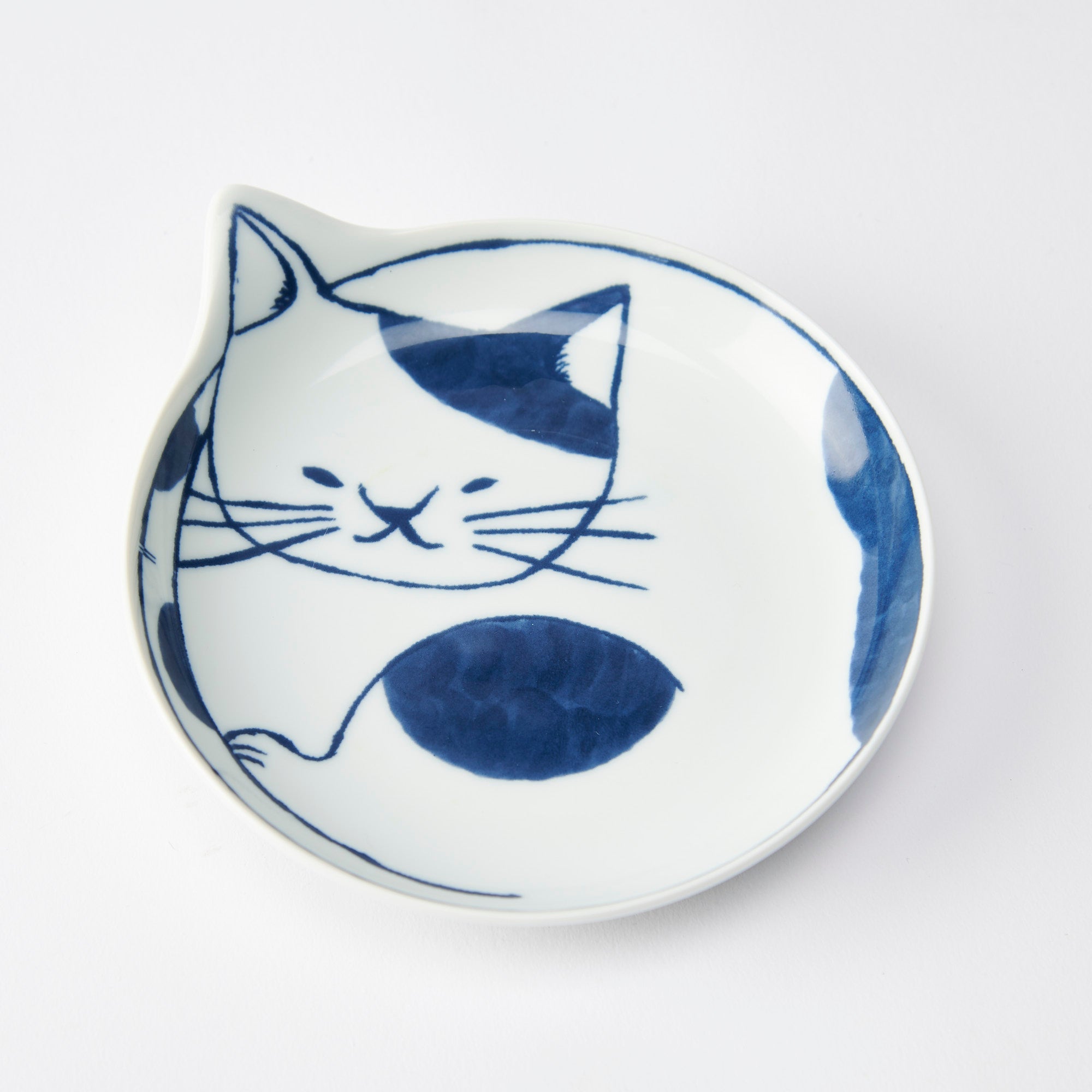 Neco Hasami Cat Plate Set - MUSUBI KILN - Quality Japanese Tableware and Gift