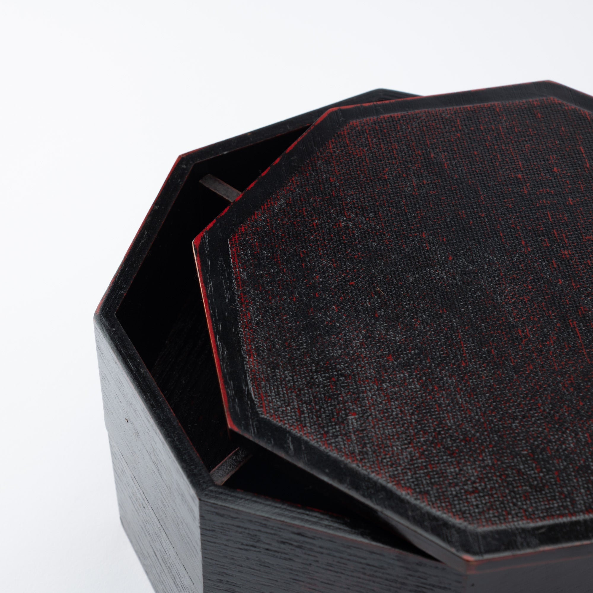 Negoro Yamanaka Lacquerware Two Tiers Jubako Bento Box - MUSUBI KILN - Quality Japanese Tableware and Gift