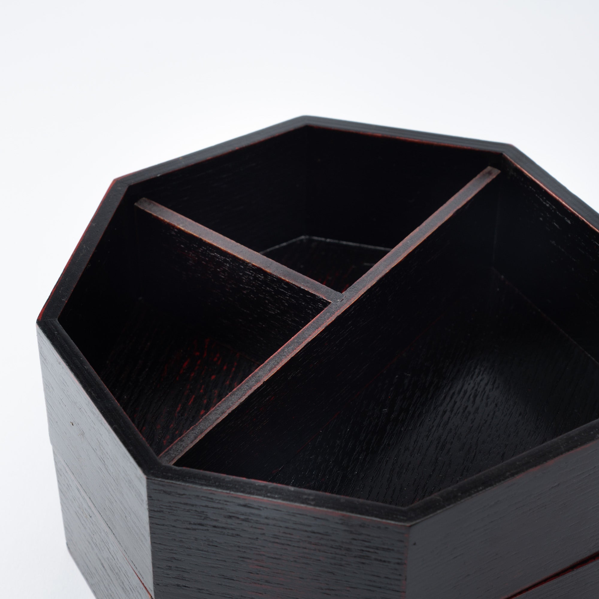 Negoro Yamanaka Lacquerware Two Tiers Jubako Bento Box - MUSUBI KILN - Quality Japanese Tableware and Gift