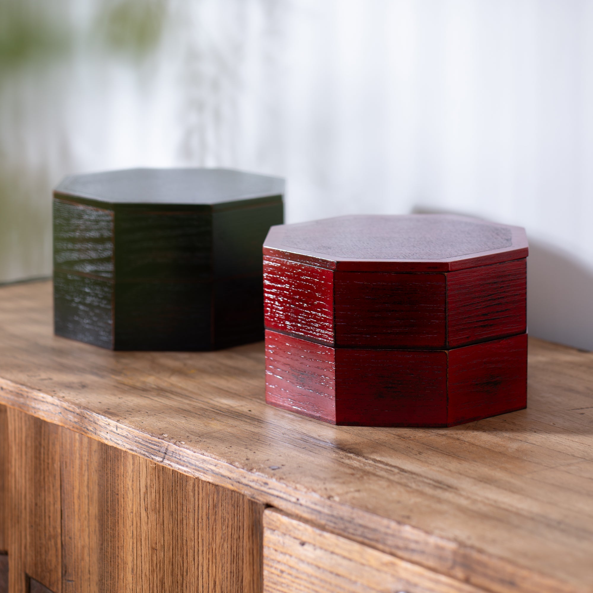 Negoro Yamanaka Lacquerware Two Tiers Jubako Bento Box - MUSUBI KILN - Quality Japanese Tableware and Gift