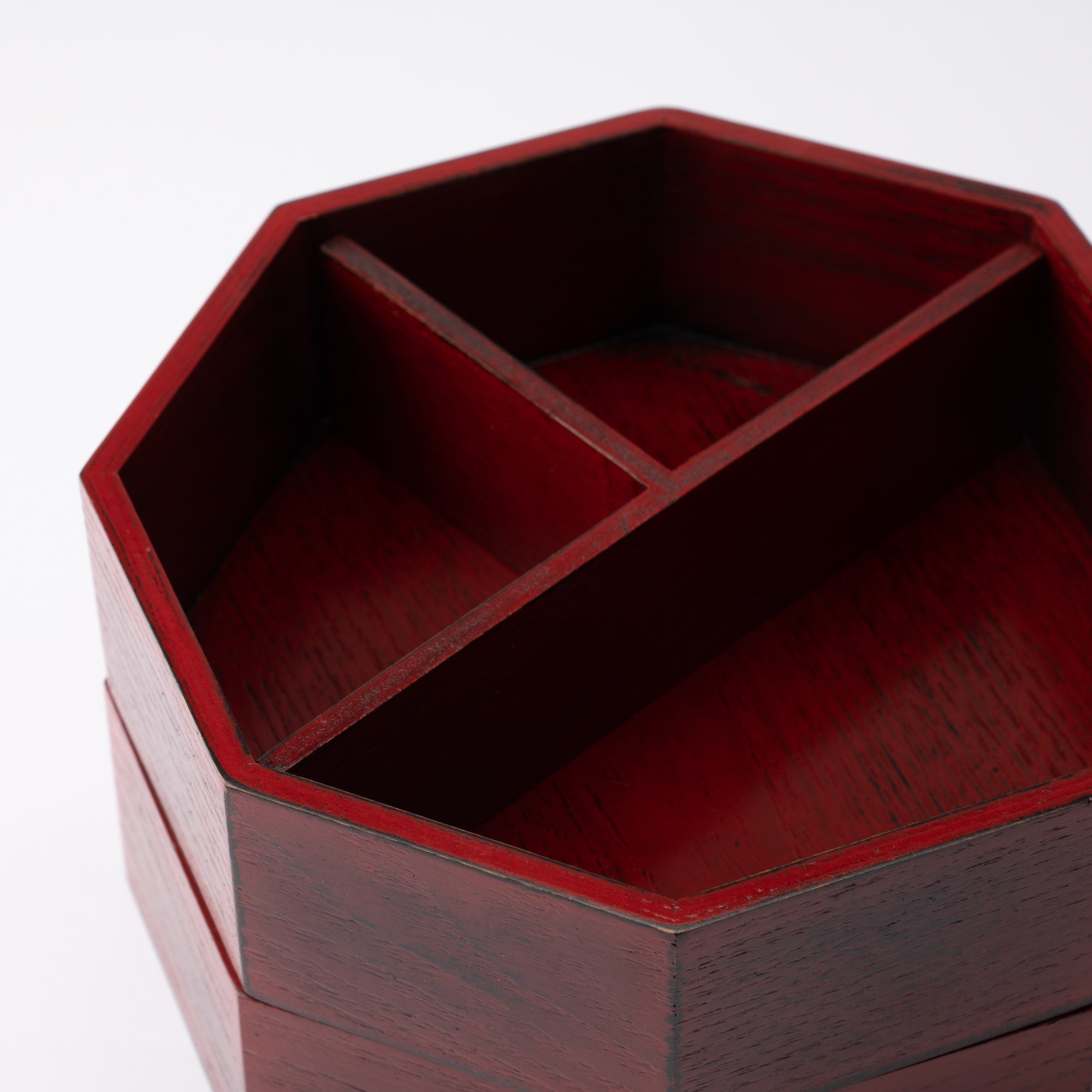 Negoro Yamanaka Lacquerware Two Tiers Jubako Bento Box - MUSUBI KILN - Quality Japanese Tableware and Gift