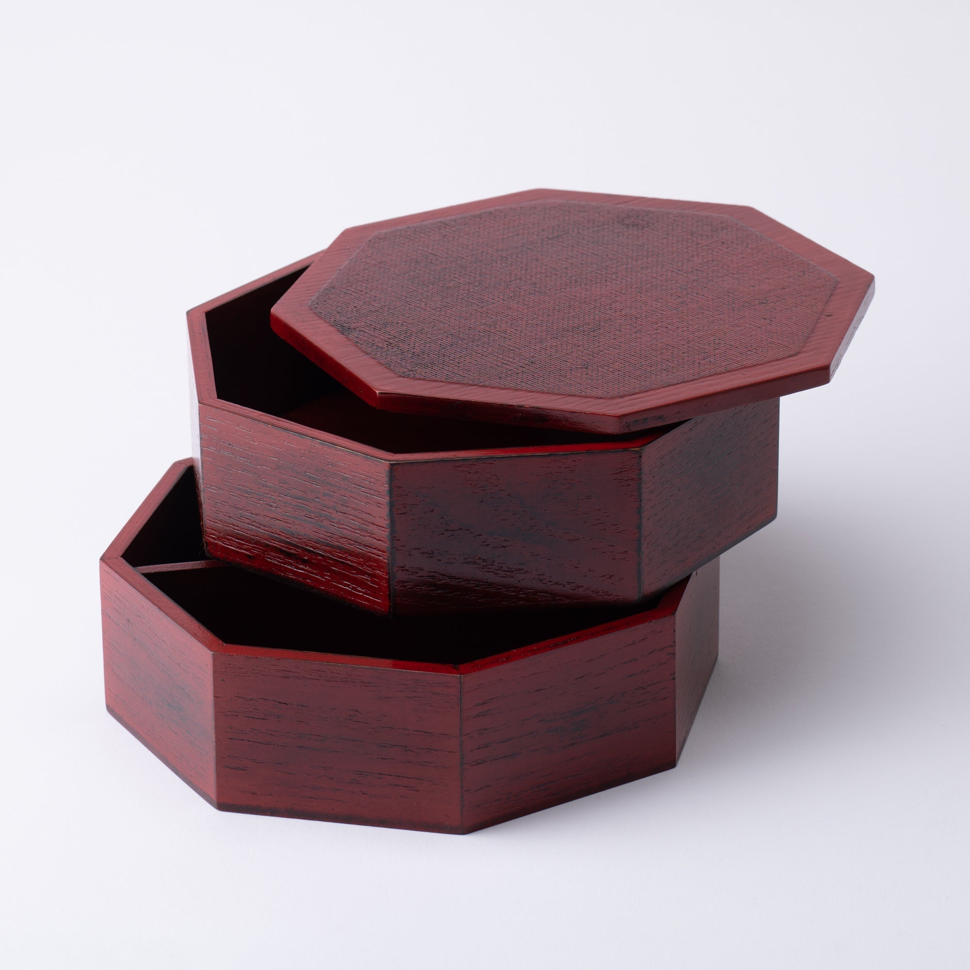 Negoro Yamanaka Lacquerware Two Tiers Jubako Bento Box - MUSUBI KILN - Quality Japanese Tableware and Gift