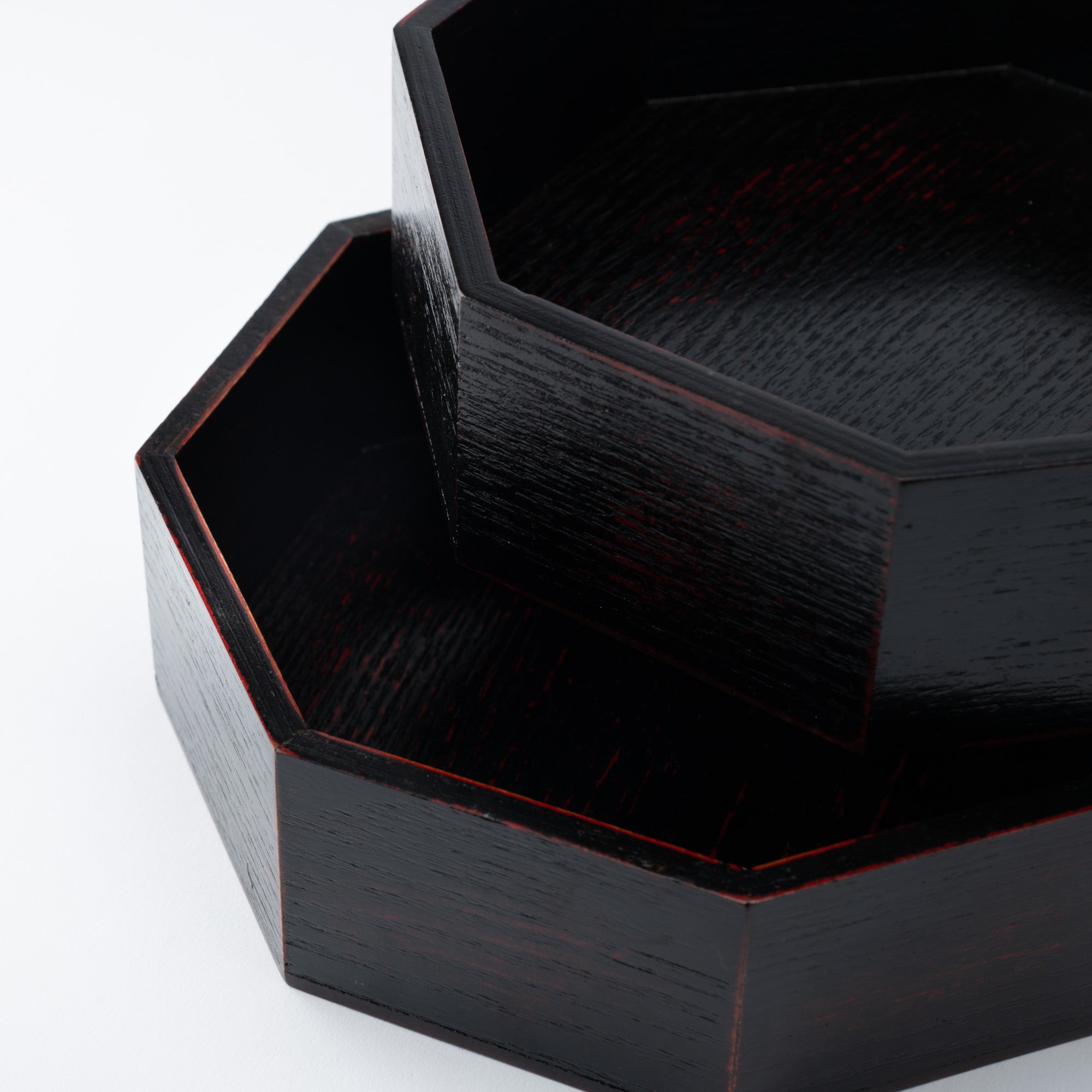 Negoro Yamanaka Lacquerware Two Tiers Jubako Bento Box - MUSUBI KILN - Quality Japanese Tableware and Gift