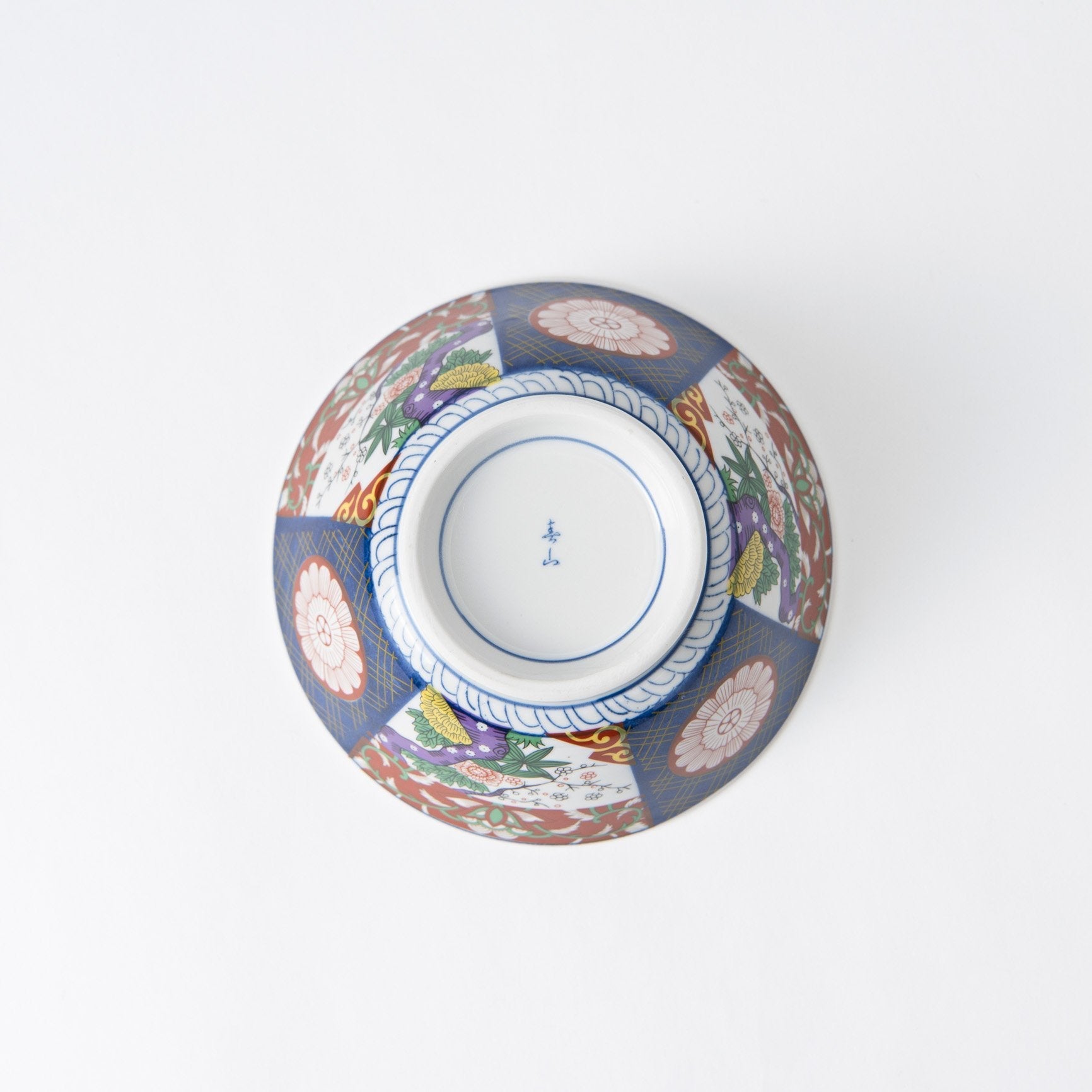 Nishiki Peony Mino Ware Donburi Rice Bowl with Lid S - MUSUBI KILN - Quality Japanese Tableware and Gift