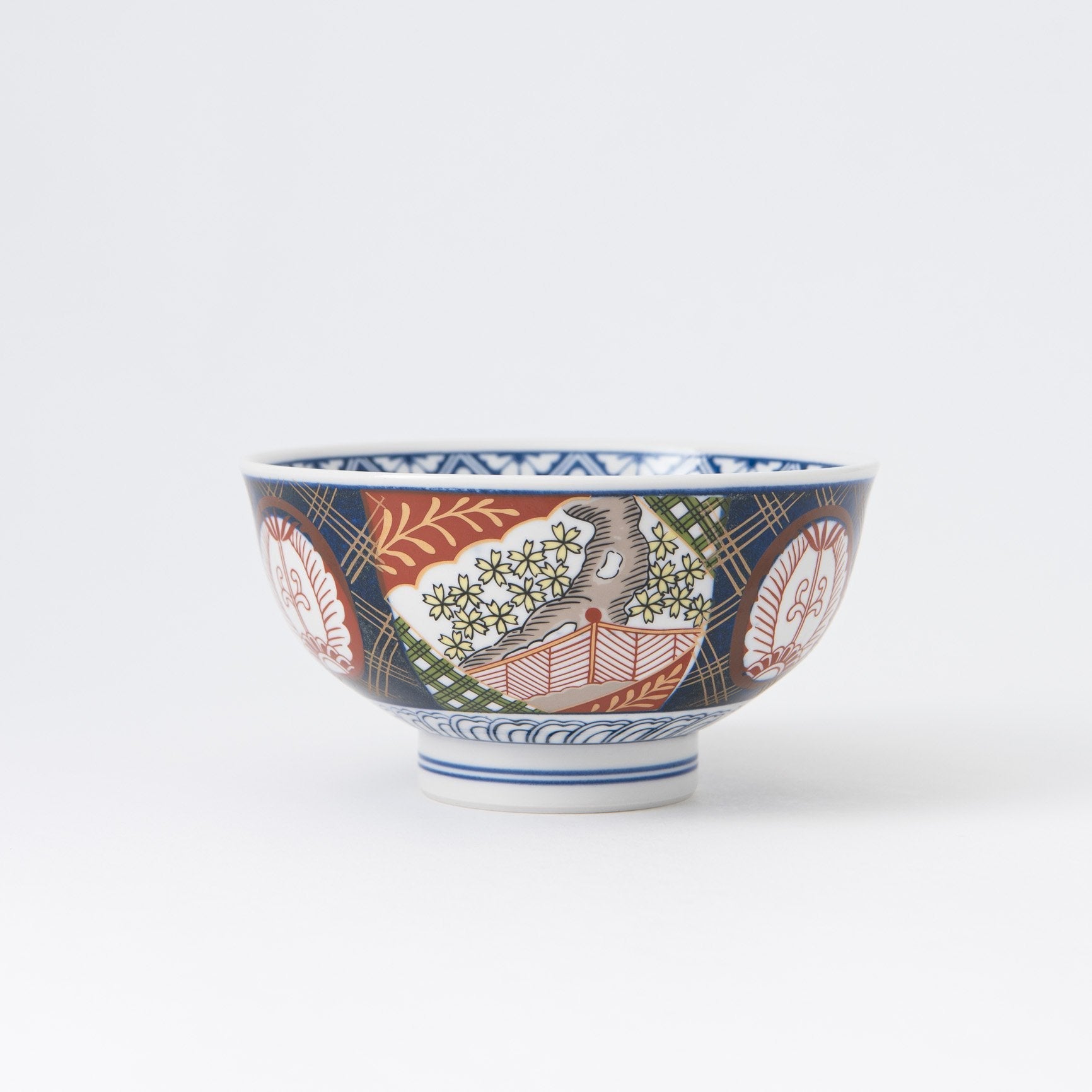 Nishiki Sakura Mino Ware Donburi Bowl M - MUSUBI KILN - Quality Japanese Tableware and Gift