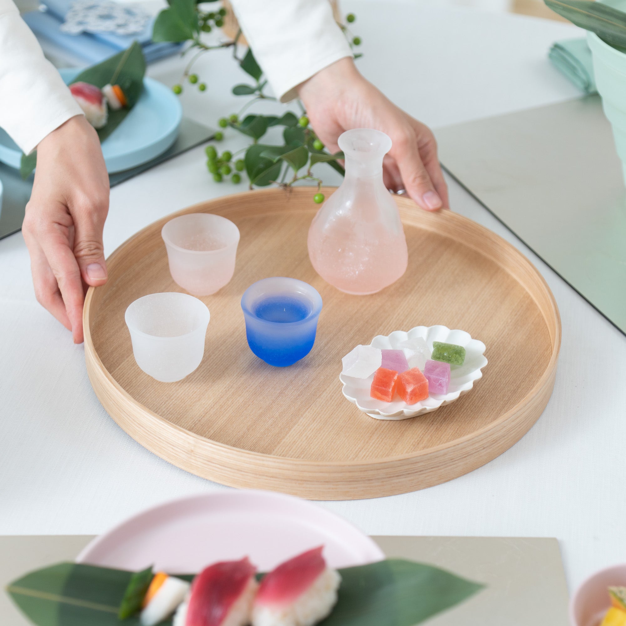 Odate Kougeisha Plain Wood Magewappa Round Tray - MUSUBI KILN - Quality Japanese Tableware and Gift
