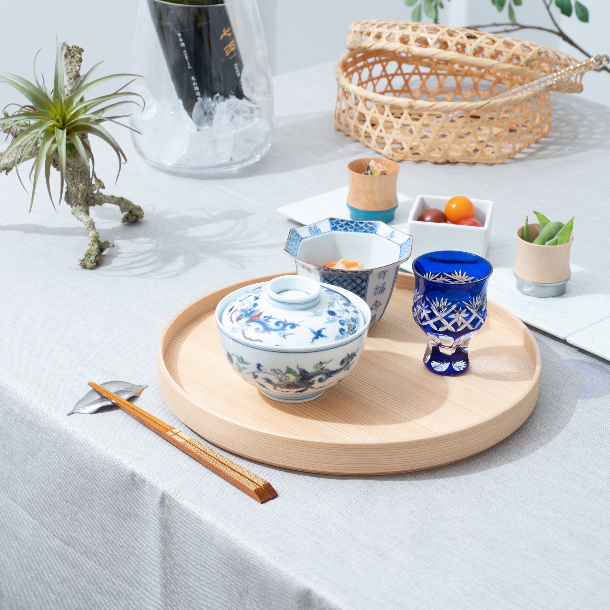 Odate Kougeisha Plain Wood Magewappa Round Tray - MUSUBI KILN - Quality Japanese Tableware and Gift