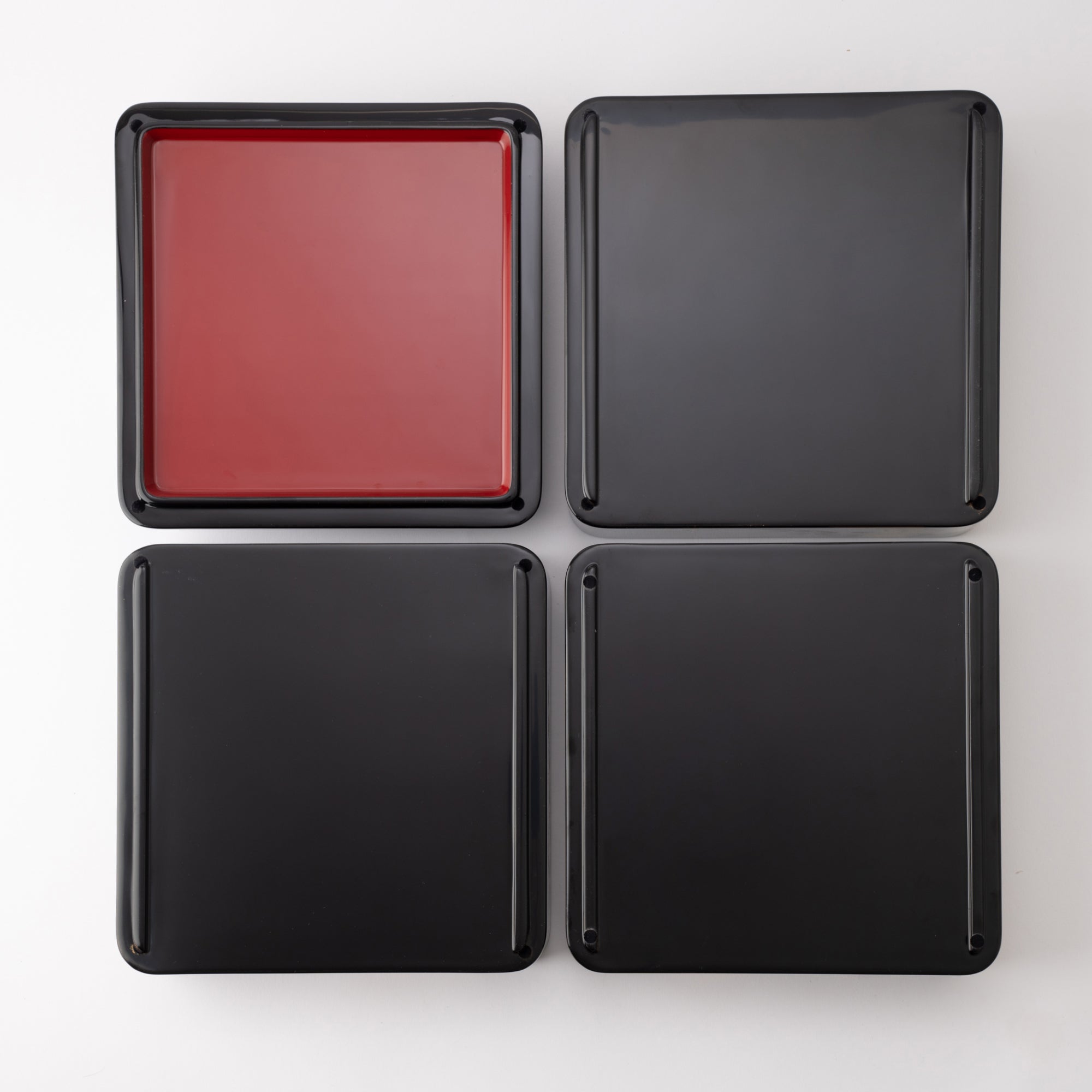 Pine Bamboo and Plum Echizen Lacquerware Three Tiers Jubako Bento Box - MUSUBI KILN - Quality Japanese Tableware and Gift
