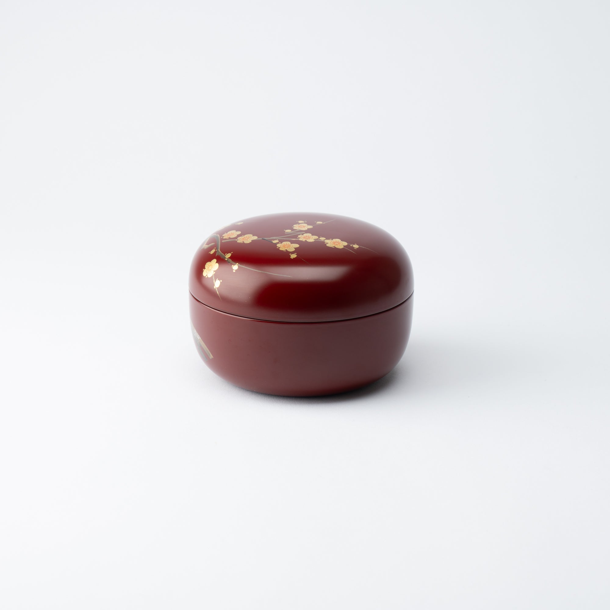 Plum Branch Maki - e Yamanaka Lacquerware Candy Box Small - MUSUBI KILN - Quality Japanese Tableware and Gift