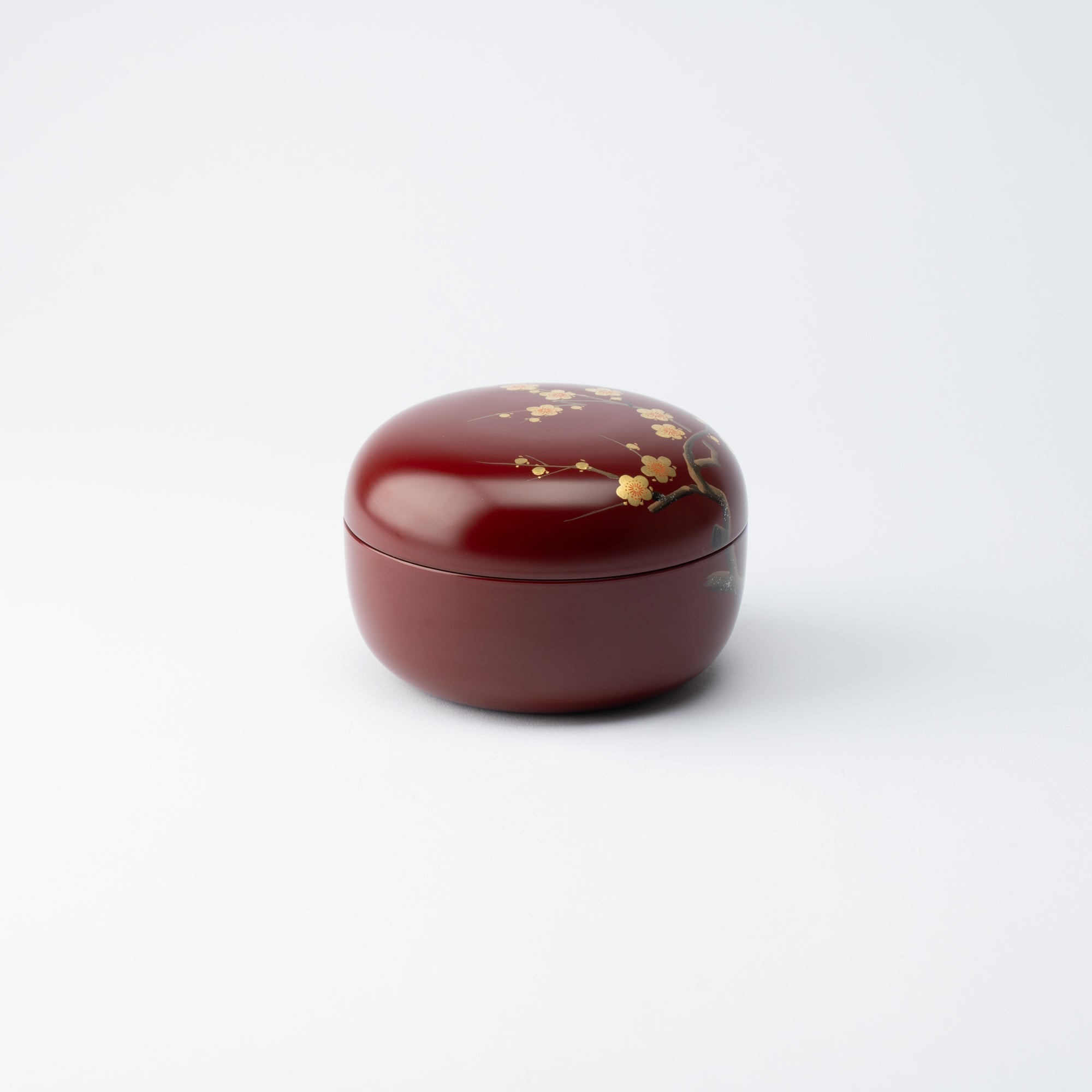 Plum Branch Maki - e Yamanaka Lacquerware Candy Box Small - MUSUBI KILN - Quality Japanese Tableware and Gift