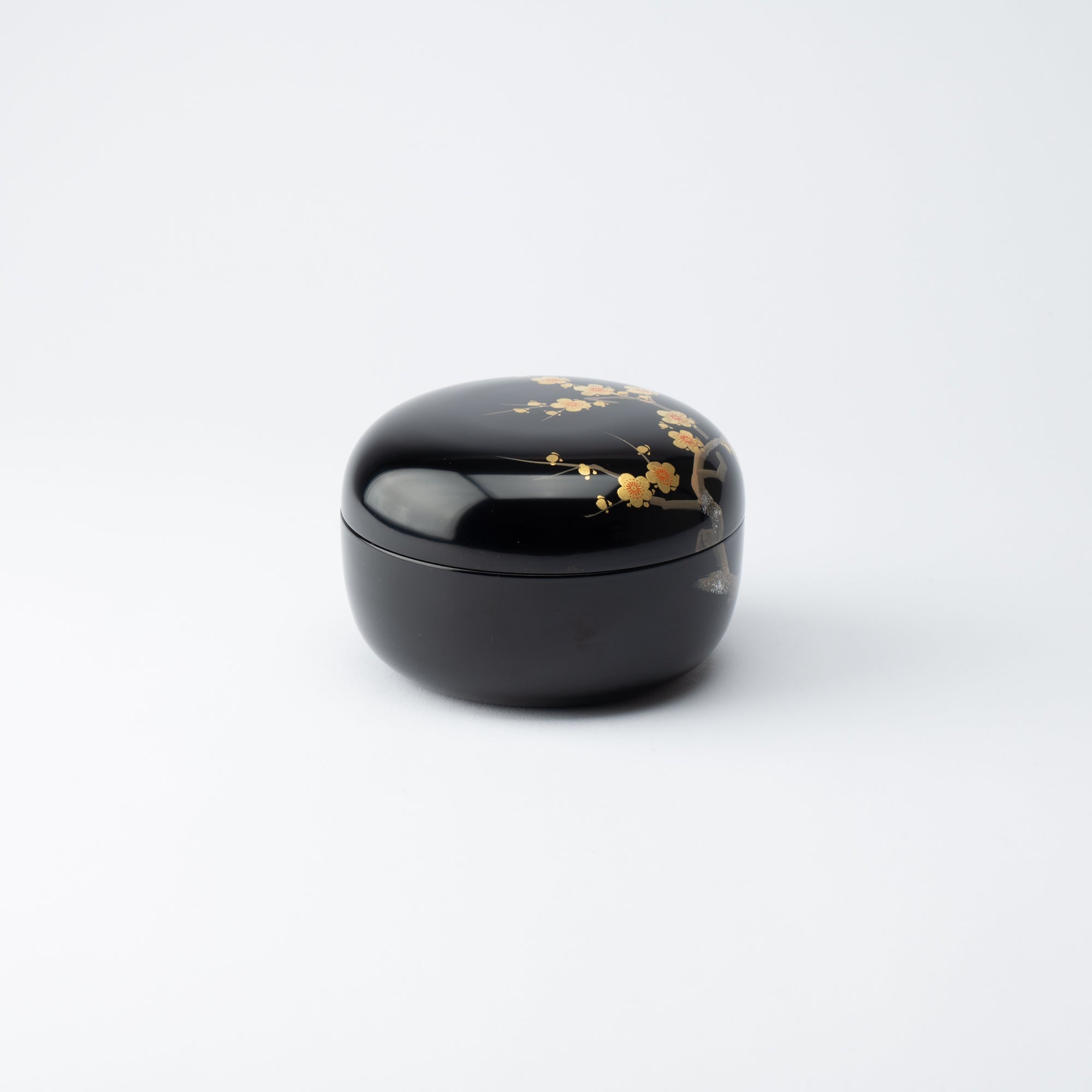 Plum Branch Maki - e Yamanaka Lacquerware Candy Box Small - MUSUBI KILN - Quality Japanese Tableware and Gift