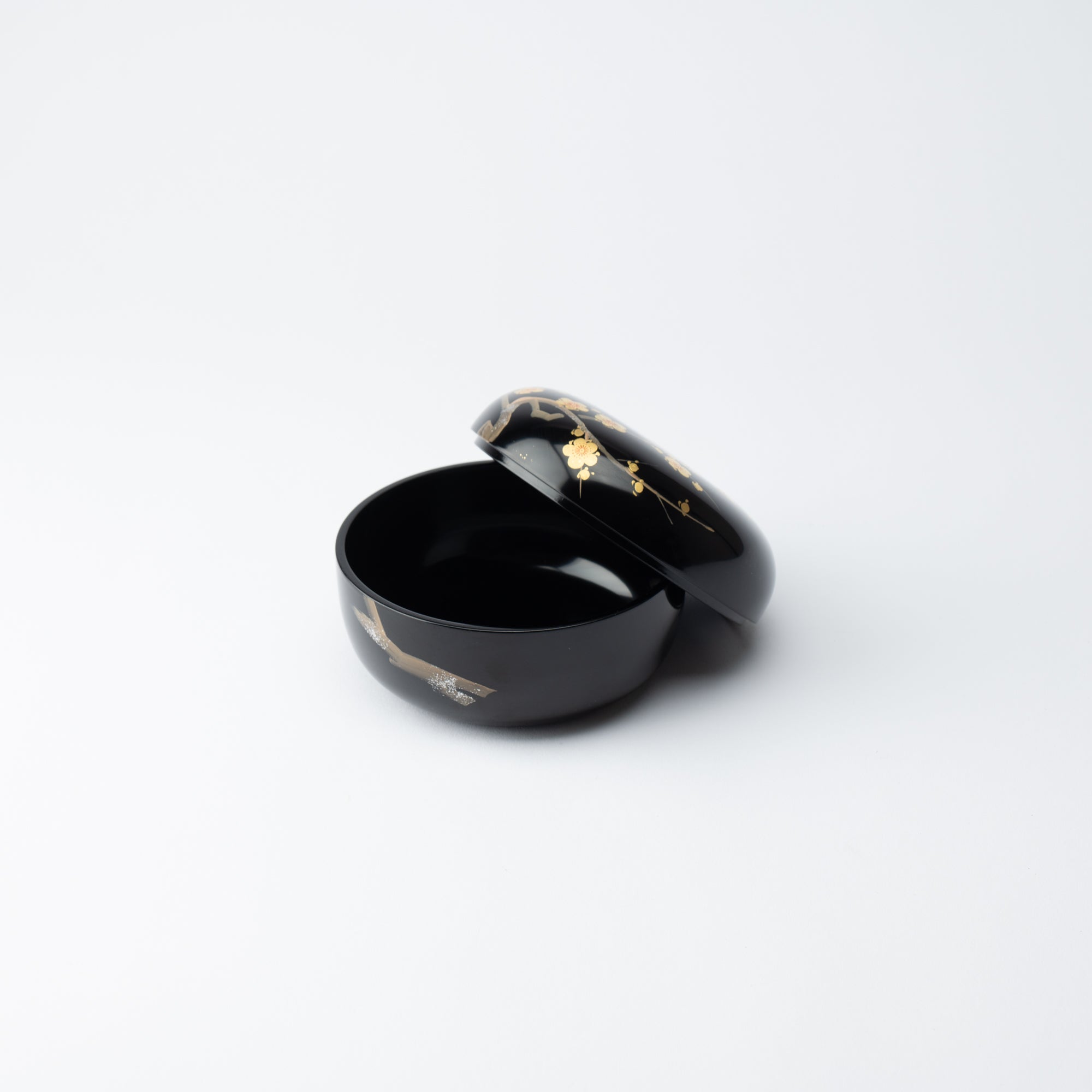 Plum Branch Maki - e Yamanaka Lacquerware Candy Box Small - MUSUBI KILN - Quality Japanese Tableware and Gift
