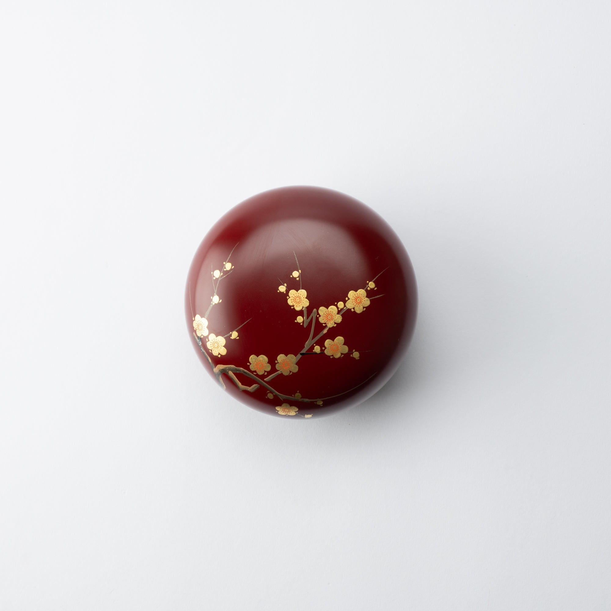 Plum Branch Maki - e Yamanaka Lacquerware Candy Box Small - MUSUBI KILN - Quality Japanese Tableware and Gift