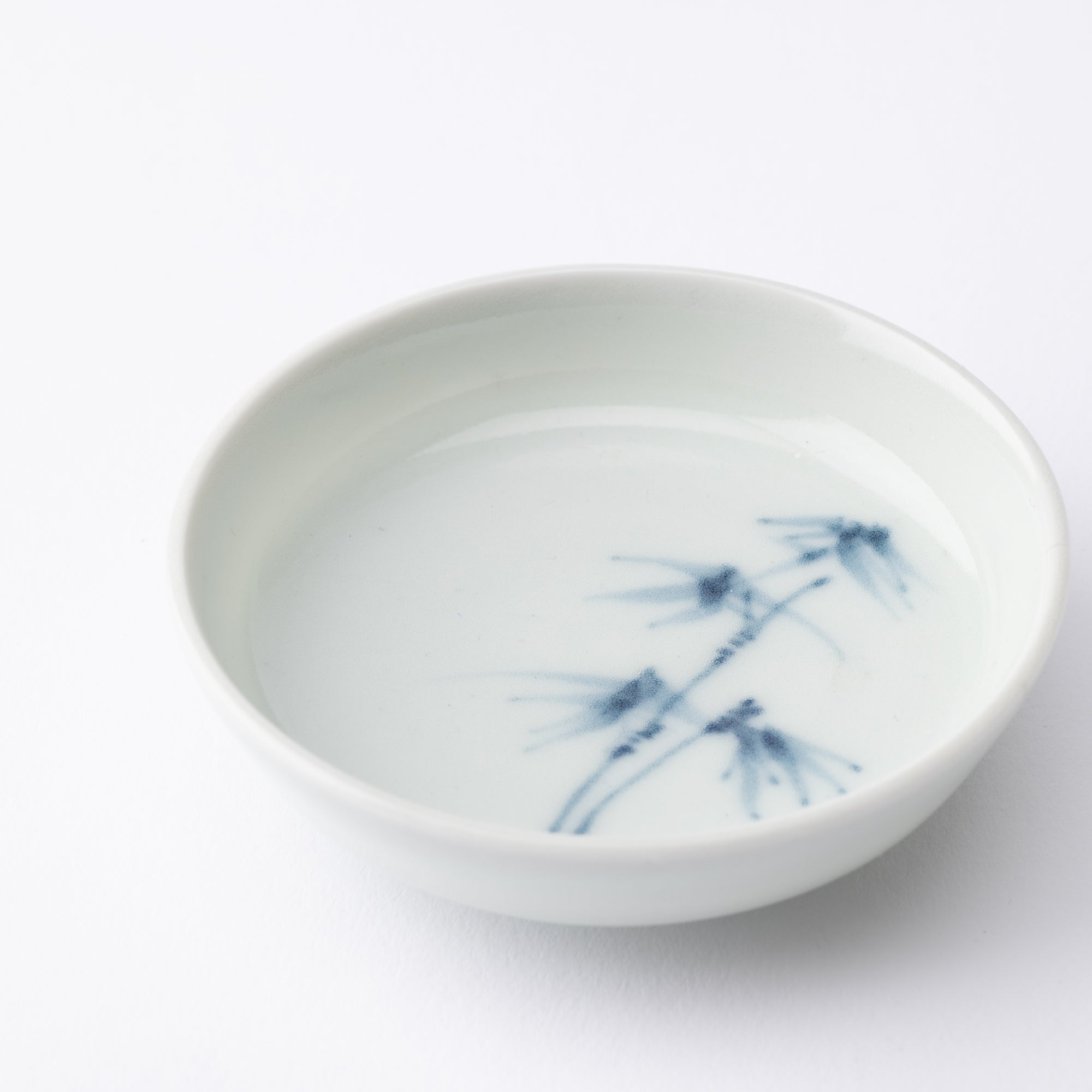 Ri Sanpei Bamboo Arita Sauce Plate - MUSUBI KILN - Quality Japanese Tableware and Gift
