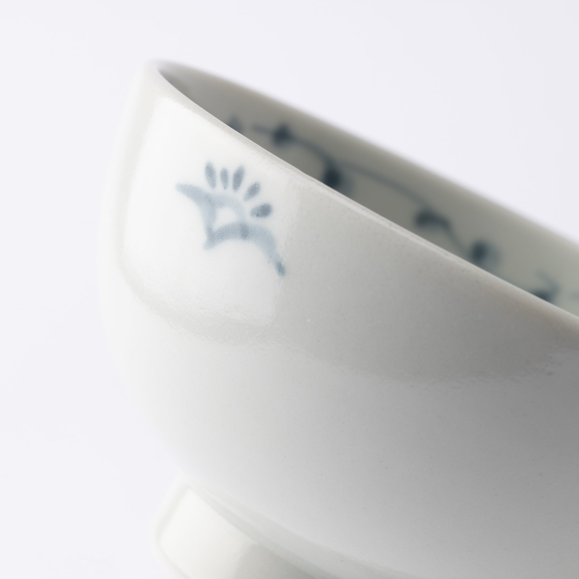 Ri Sanpei Flower Arabesque Arita Japanese Rice Bowl S - MUSUBI KILN - Quality Japanese Tableware and Gift