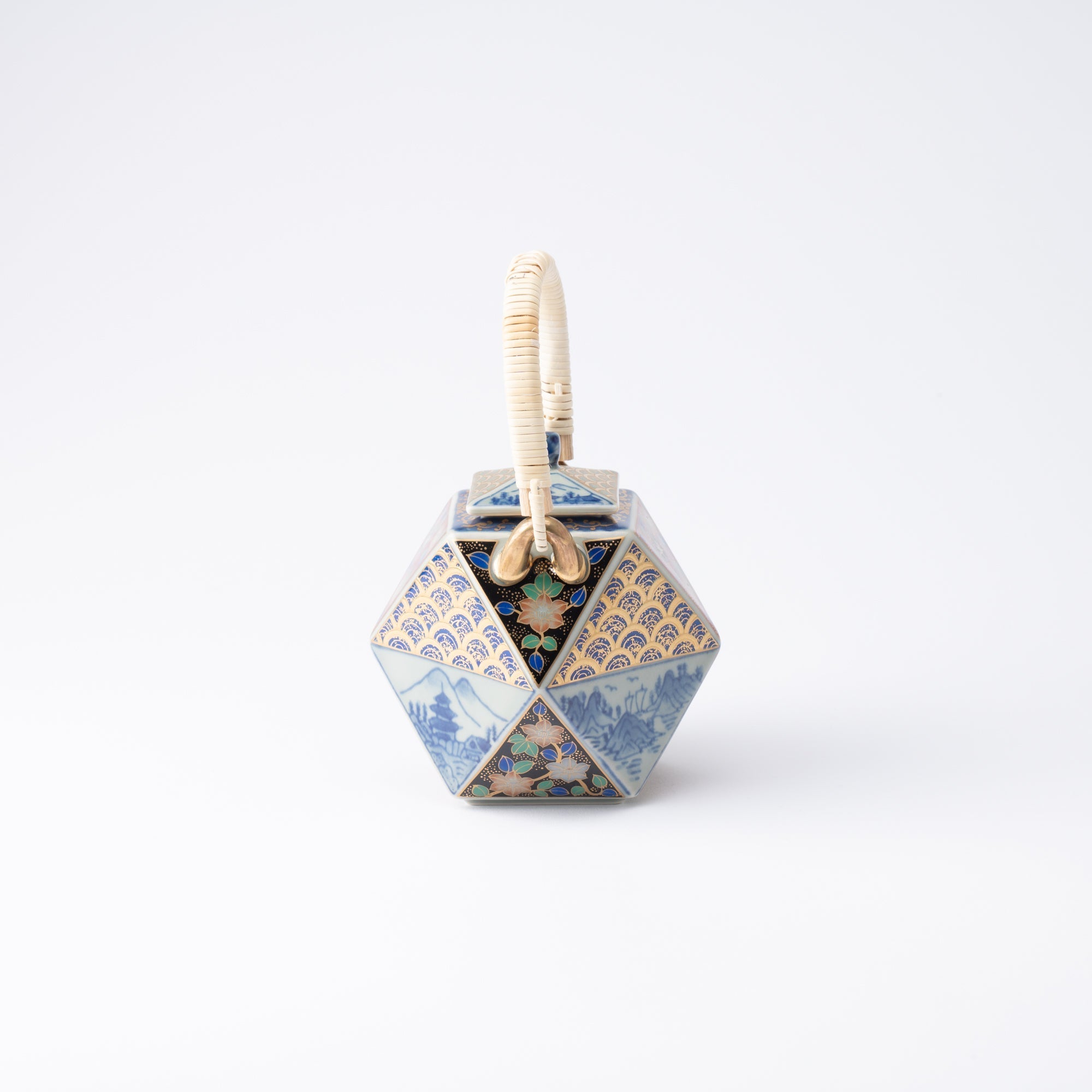 Rinkuro Kiln Old Imari Kinrande Sake Set - MUSUBI KILN - Quality Japanese Tableware and Gift