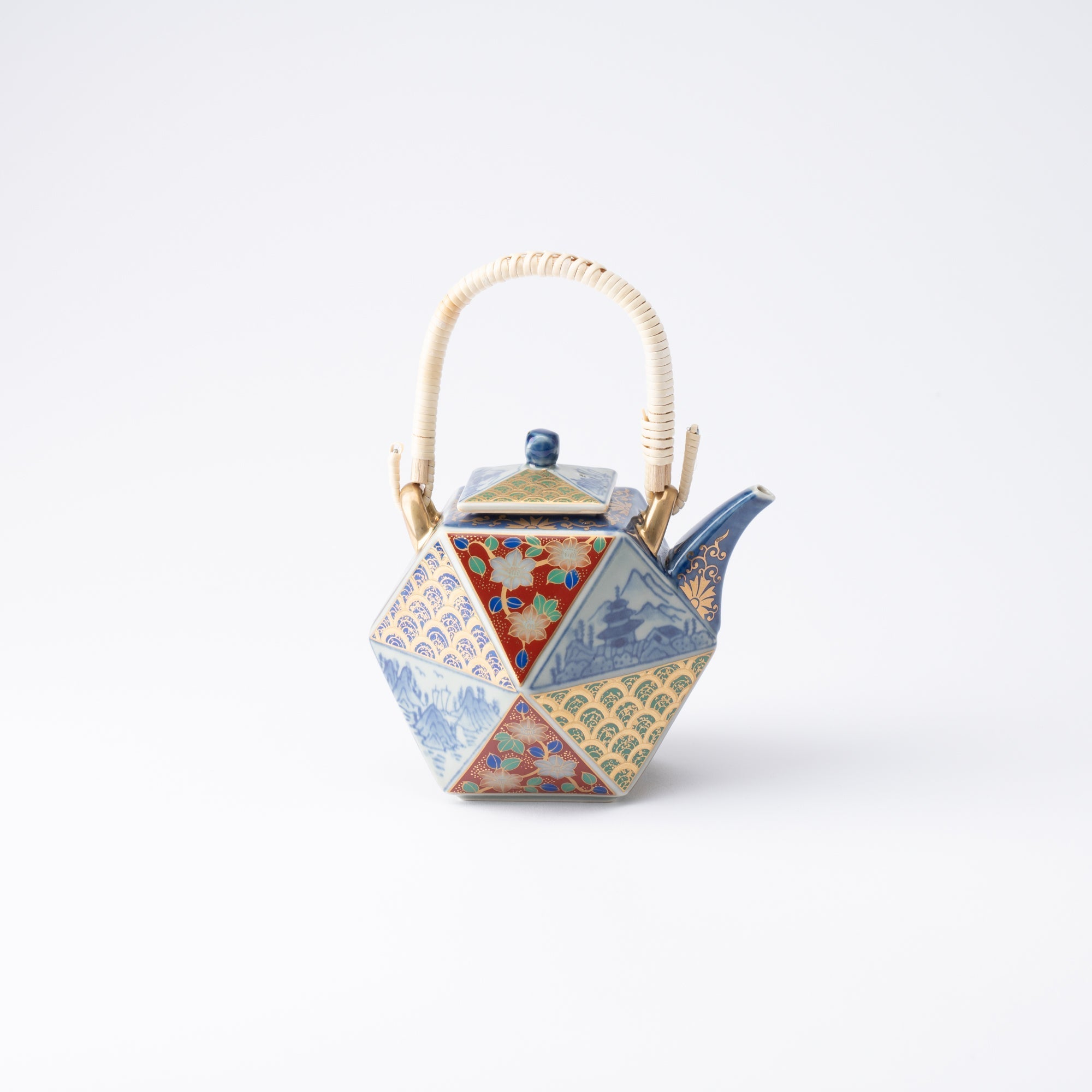 Rinkuro Kiln Old Imari Kinrande Sake Set - MUSUBI KILN - Quality Japanese Tableware and Gift