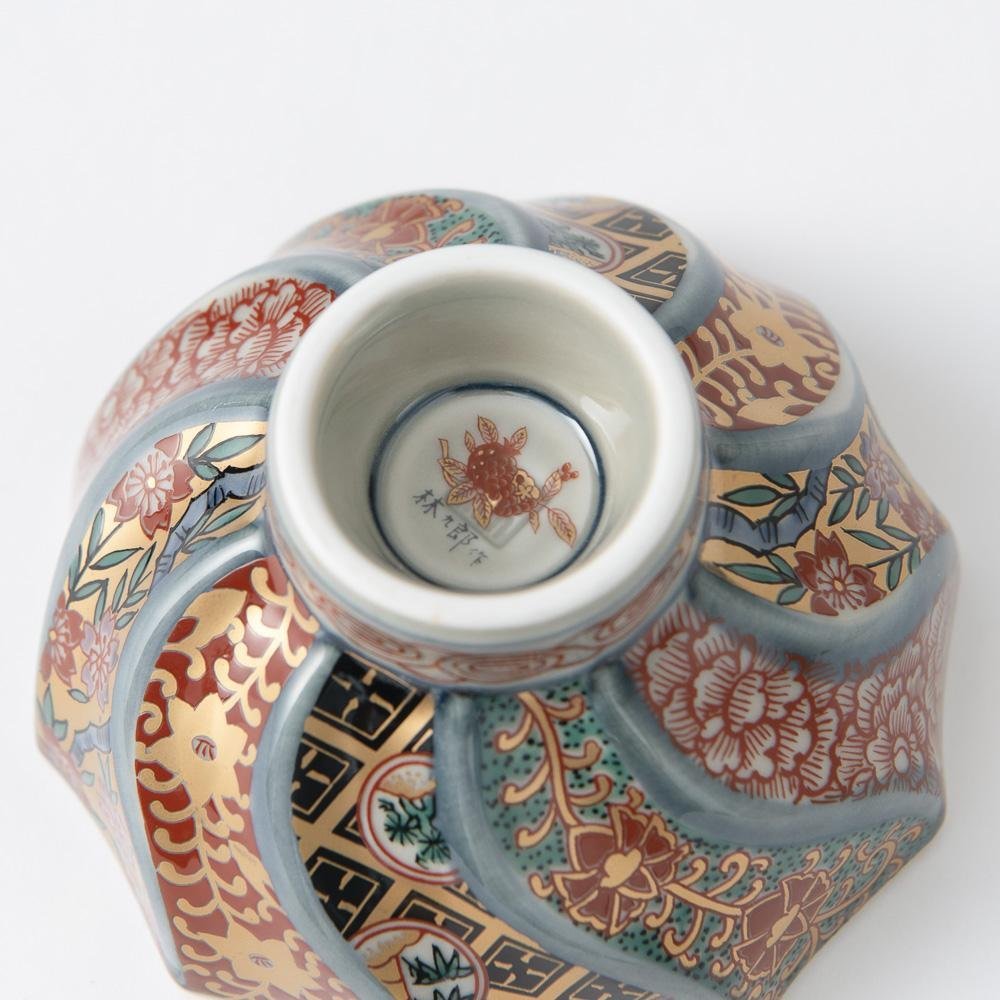 Rinkuro Kiln Old Imari Twist Hasami Small Kobachi Bowl - MUSUBI KILN - Quality Japanese Tableware and Gift