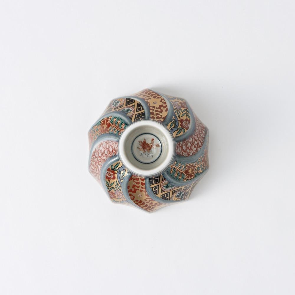 Rinkuro Kiln Old Imari Twist Hasami Small Kobachi Bowl - MUSUBI KILN - Quality Japanese Tableware and Gift
