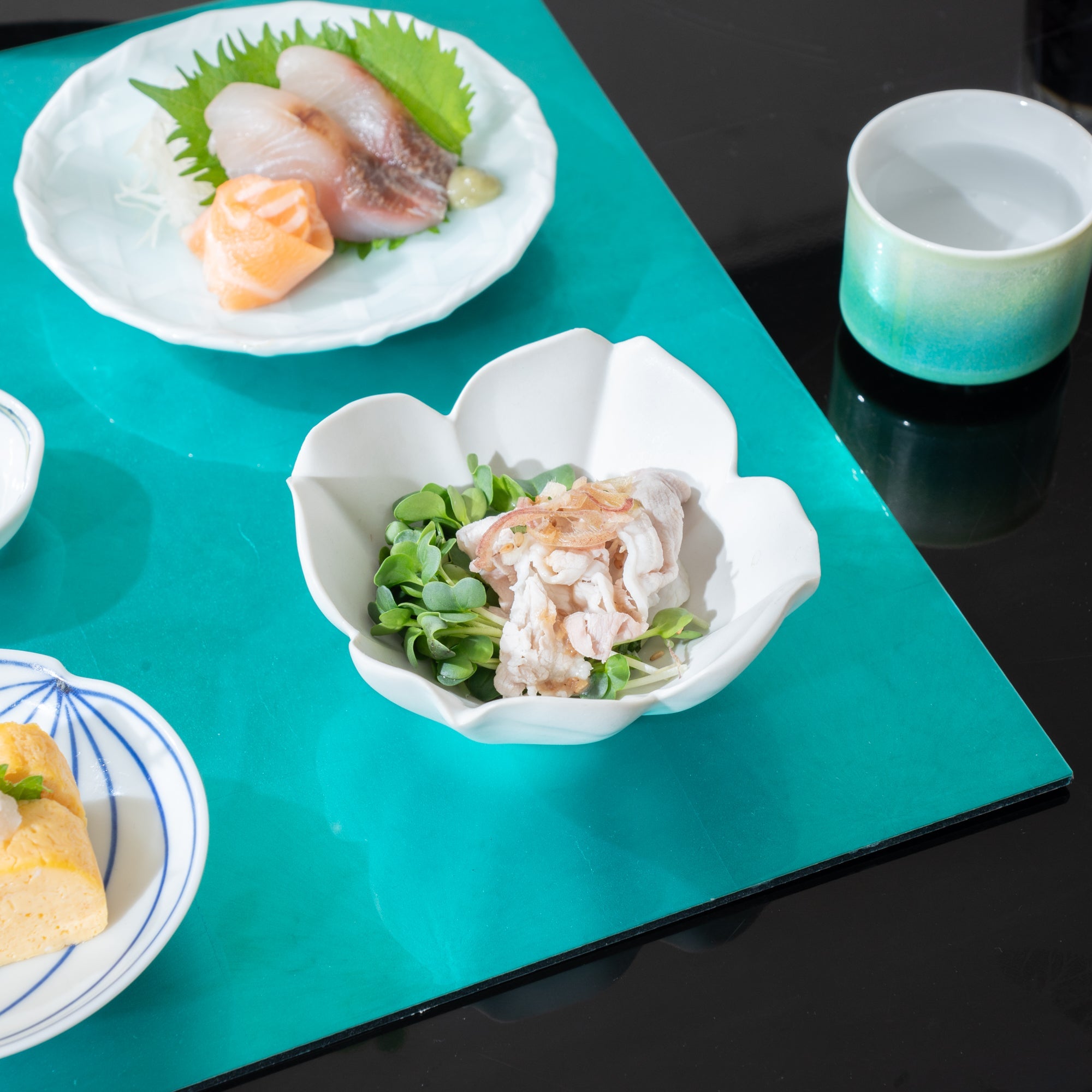 RYOUKA Usuki Four Petals Kobachi Small Bowl - MUSUBI KILN - Quality Japanese Tableware and Gift