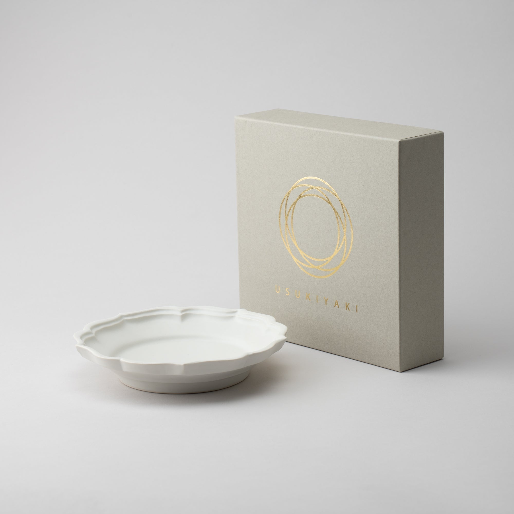 RYOUKA Usuki Rim Plate S - MUSUBI KILN - Quality Japanese Tableware and Gift