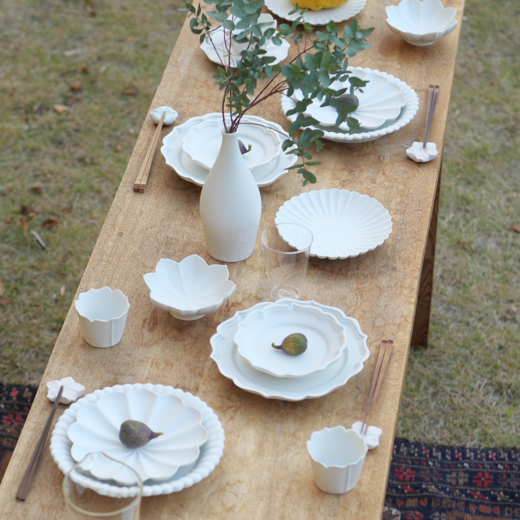 RYOUKA Usuki Rim Plate S - MUSUBI KILN - Quality Japanese Tableware and Gift