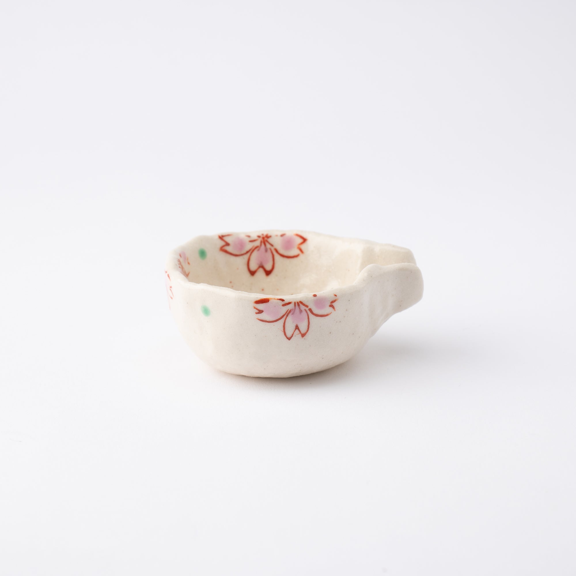 Sakura Seto Ware Sauce Container - MUSUBI KILN - Quality Japanese Tableware and Gift