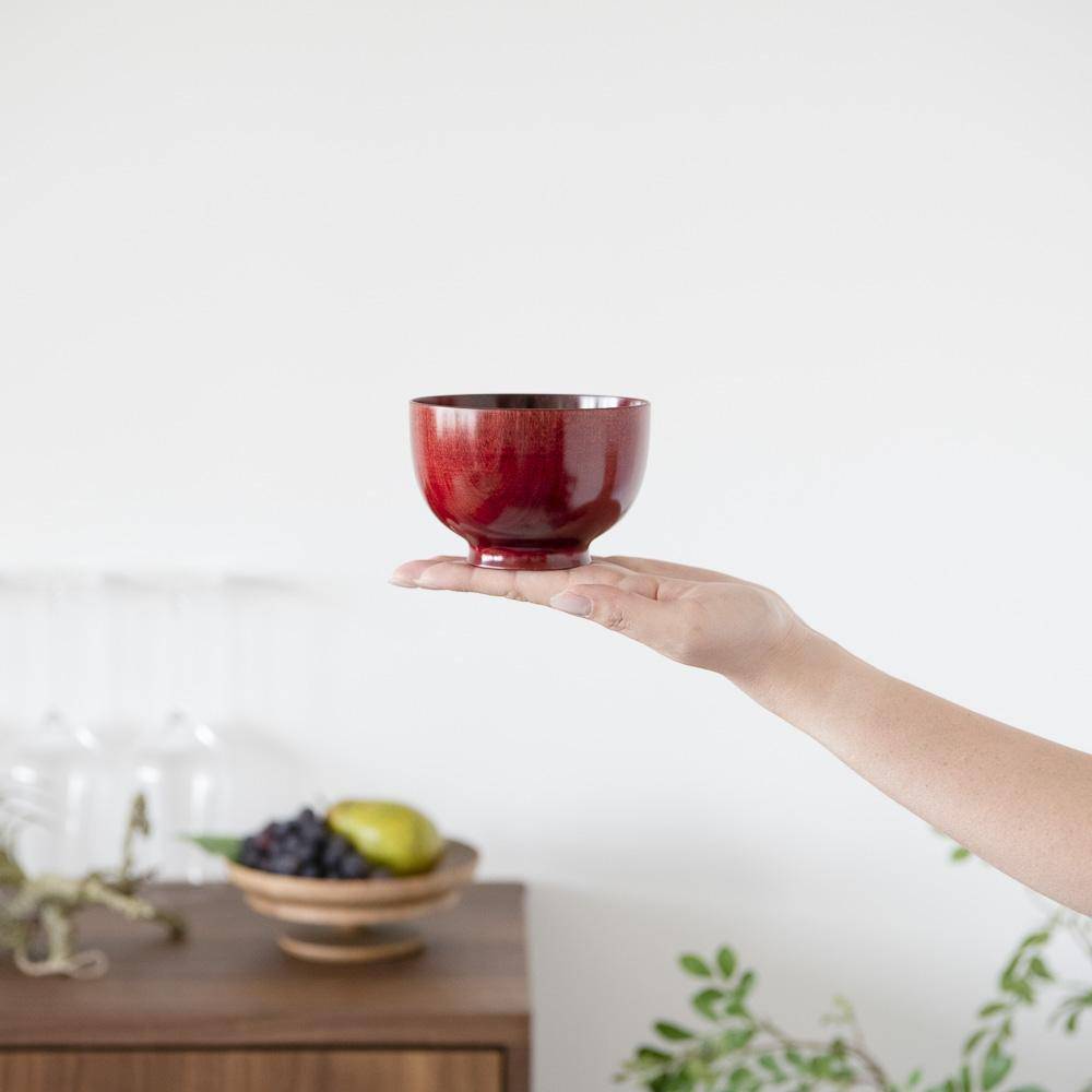Sakura Tree Yamanaka Lacquerware Miso Soup Bowl - MUSUBI KILN - Quality Japanese Tableware and Gift