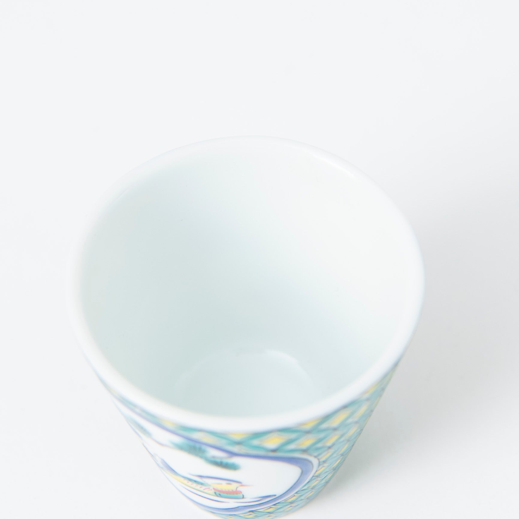 Seikou Kiln Ducks Kutani Ochoko Sake Cup - MUSUBI KILN - Quality Japanese Tableware and Gift