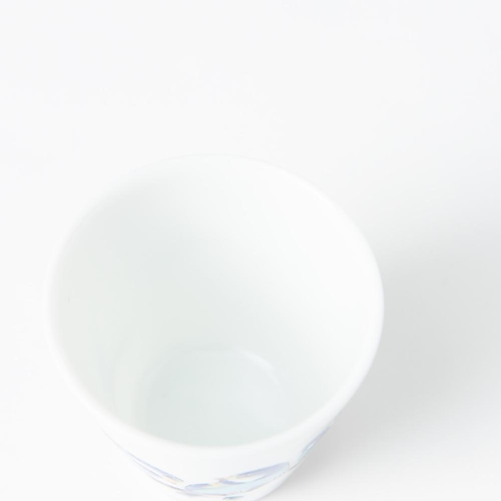 Seikou Kiln Small Birds Kutani Ochoko Sake Cup - MUSUBI KILN - Quality Japanese Tableware and Gift