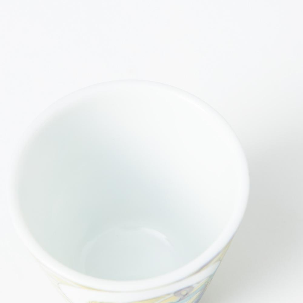 Seikou Kiln Wind and Thunder God Kutani Ochoko Sake Cup - MUSUBI KILN - Quality Japanese Tableware and Gift