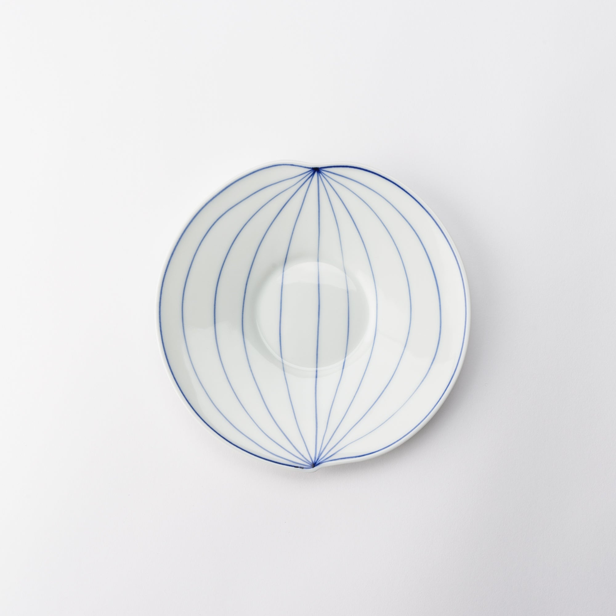 SINGAMA Leaf Vein Pattern Seto Ware Plate 21in - MUSUBI KILN - Quality Japanese Tableware and Gift