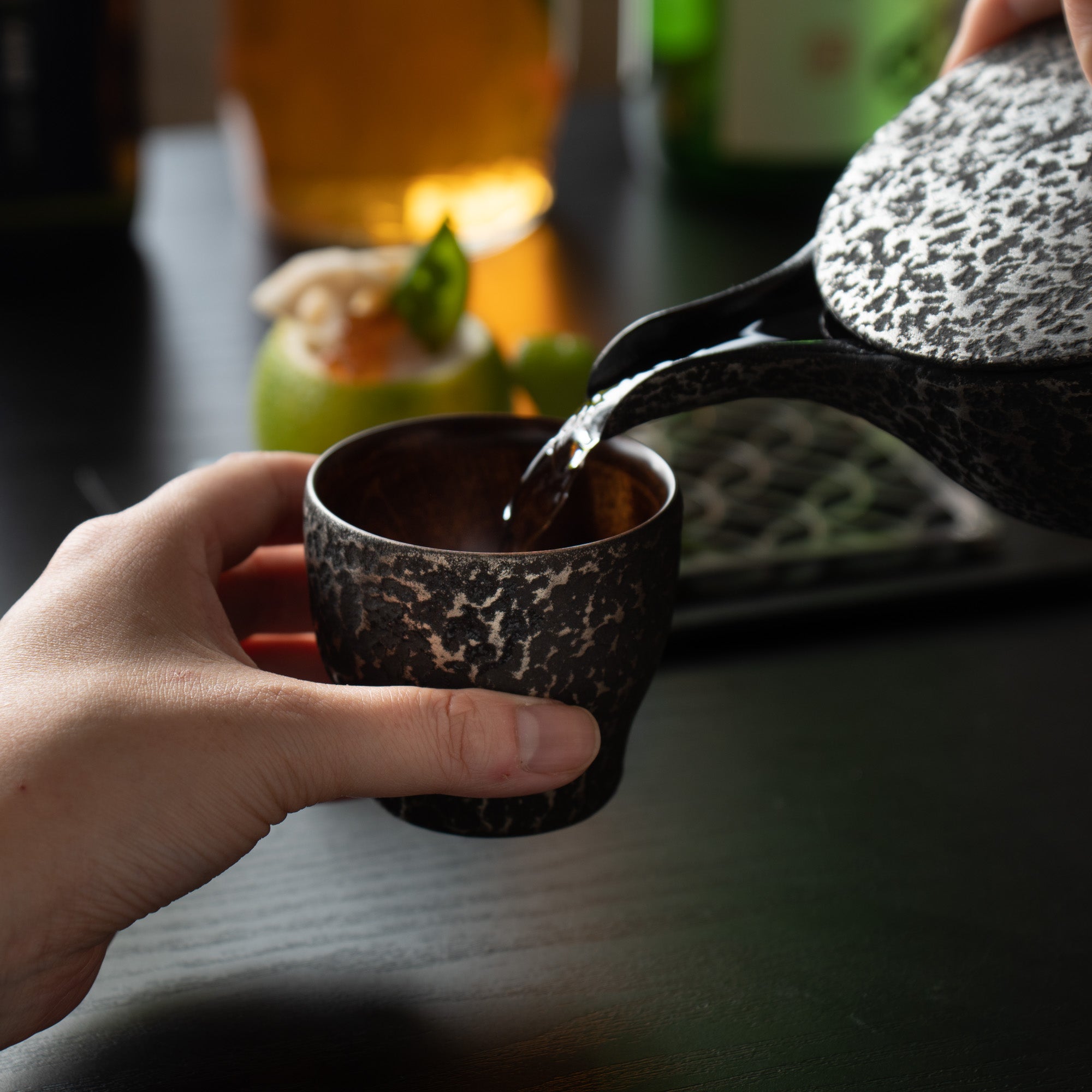 Sinra Nishiki Kagawa Lacquerware Guinomi Sake Cup - MUSUBI KILN - Quality Japanese Tableware and Gift
