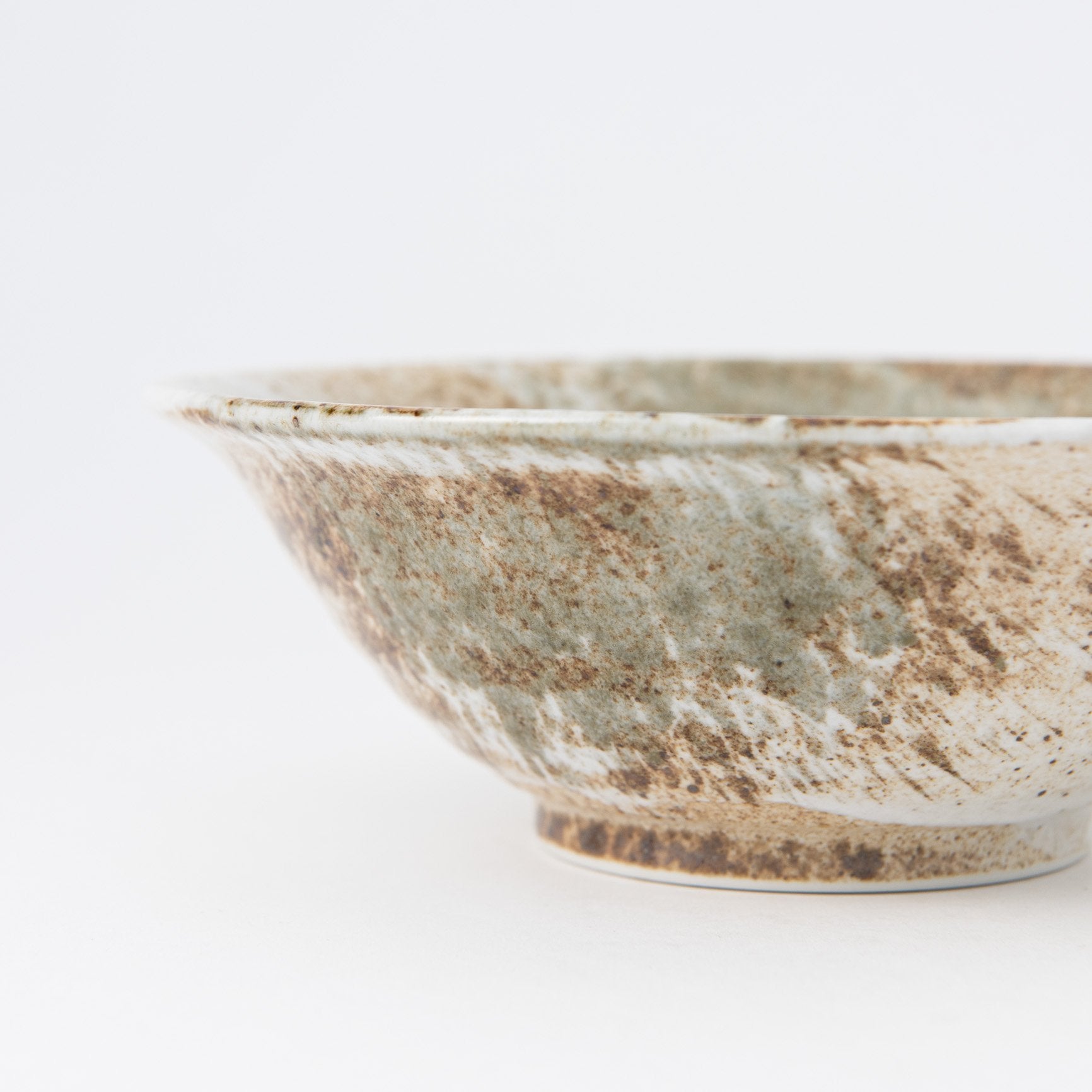 Snow Shino Mino Ware Ramen Bowl S - MUSUBI KILN - Quality Japanese Tableware and Gift