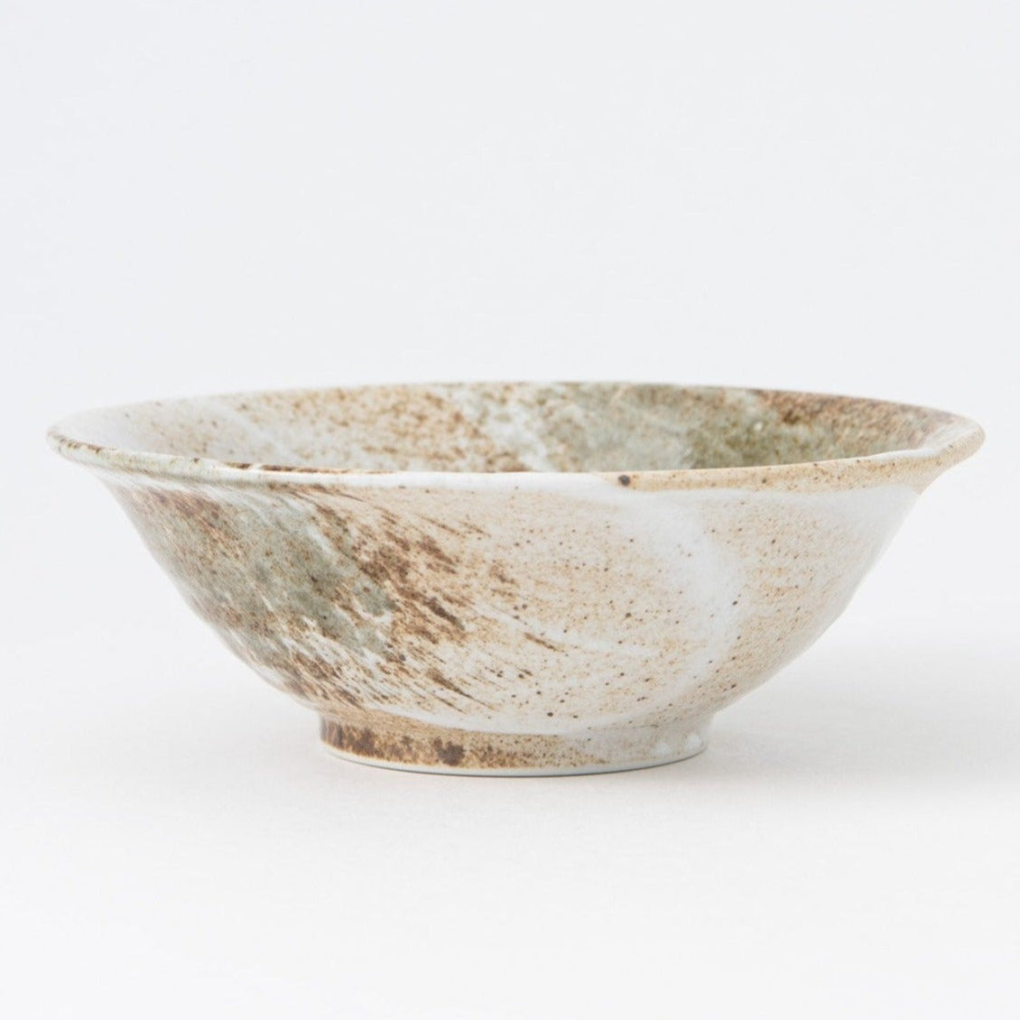Snow Shino Mino Ware Ramen Bowl S - MUSUBI KILN - Quality Japanese Tableware and Gift