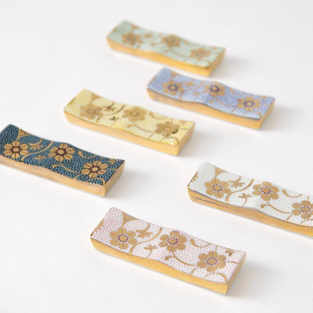 Soukyu Kiln Chibu Kutani Cutlery Rest - MUSUBI KILN - Quality Japanese Tableware and Gift