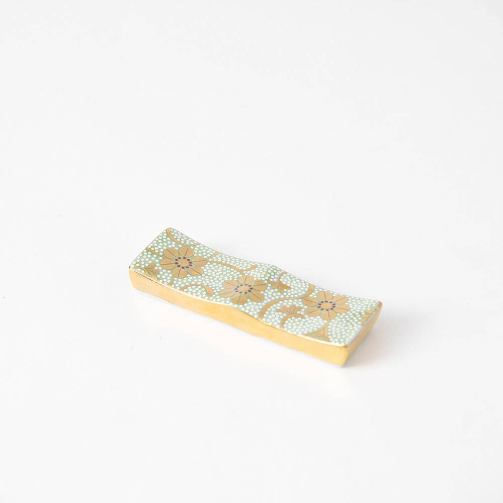 Soukyu Kiln Chibu Kutani Cutlery Rest - MUSUBI KILN - Quality Japanese Tableware and Gift