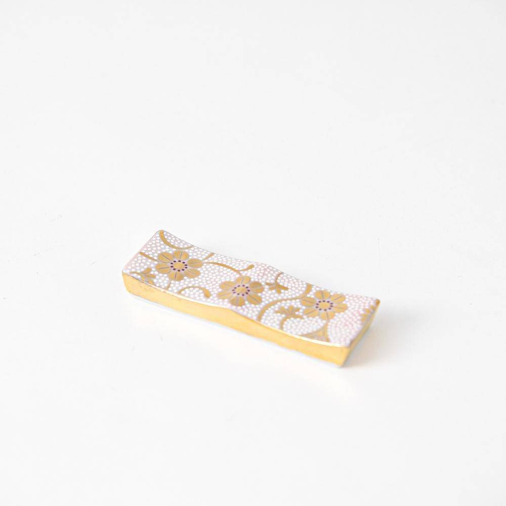 Soukyu Kiln Chibu Kutani Cutlery Rest - MUSUBI KILN - Quality Japanese Tableware and Gift