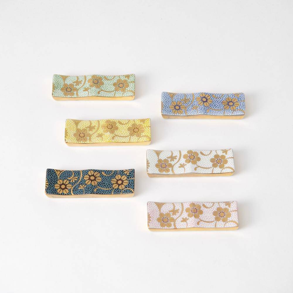 Soukyu Kiln Chibu Kutani Cutlery Rest - MUSUBI KILN - Quality Japanese Tableware and Gift