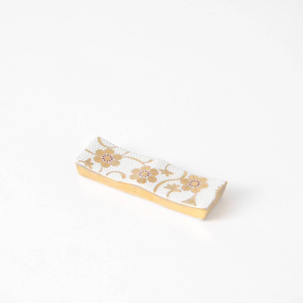 Soukyu Kiln Chibu Kutani Cutlery Rest - MUSUBI KILN - Quality Japanese Tableware and Gift