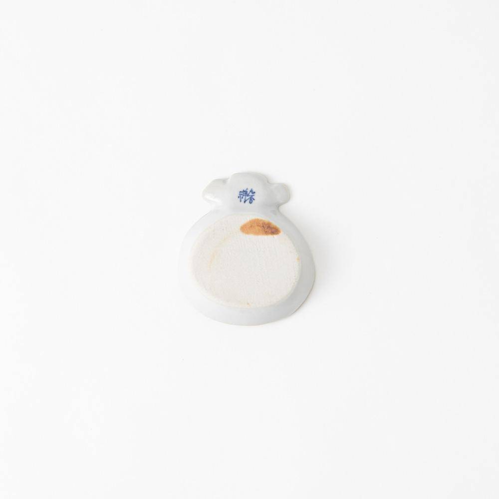 Soukyu Kiln Treasure Bag Kutani Sauce Plate - MUSUBI KILN - Quality Japanese Tableware and Gift