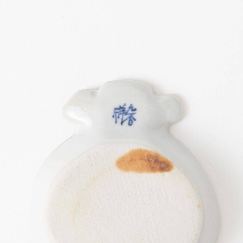 Soukyu Kiln Treasure Bag Kutani Sauce Plate - MUSUBI KILN - Quality Japanese Tableware and Gift