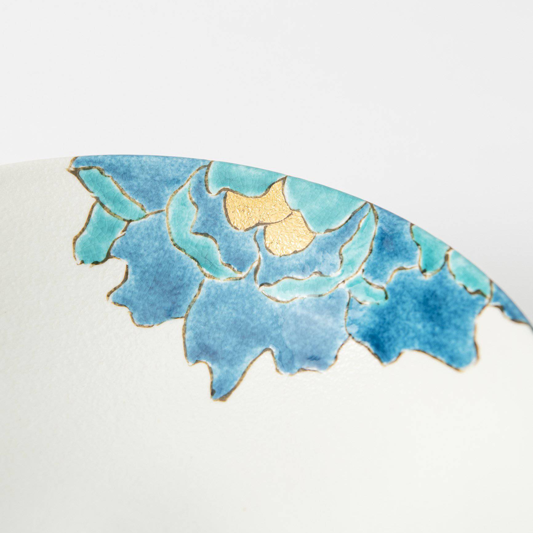 Souraku - An Blue Peony Bowl Set A - MUSUBI KILN - Quality Japanese Tableware and Gift