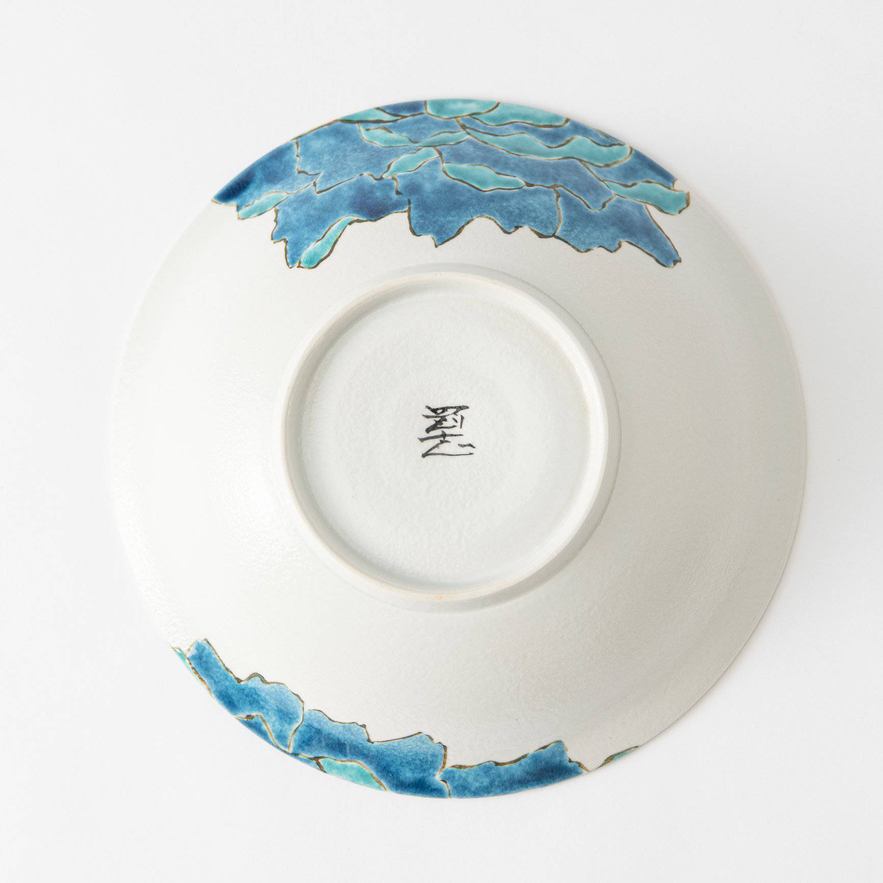 Souraku - An Blue Peony Bowl Set A - MUSUBI KILN - Quality Japanese Tableware and Gift