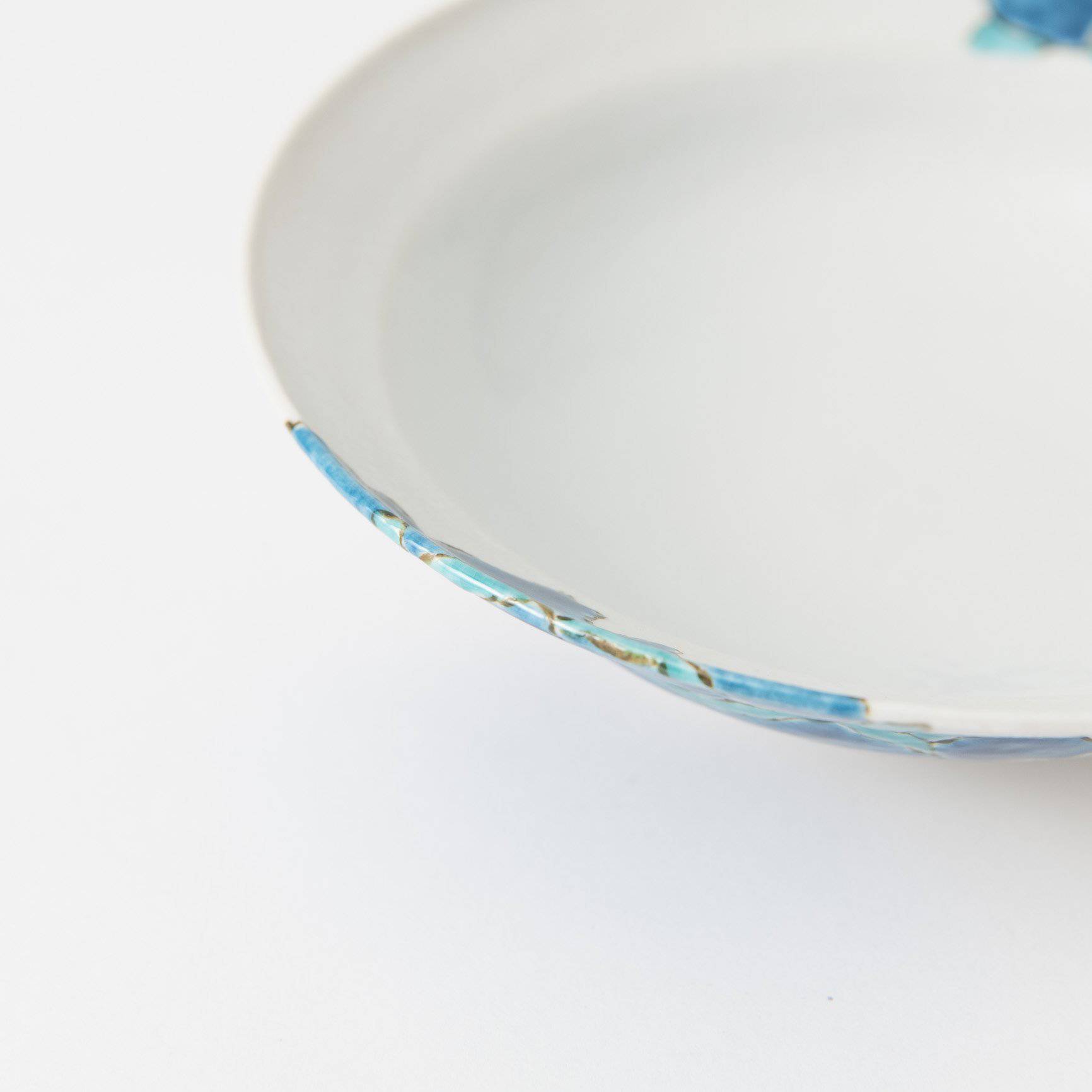 Souraku - An Blue Peony Bowl Set B - MUSUBI KILN - Quality Japanese Tableware and Gift